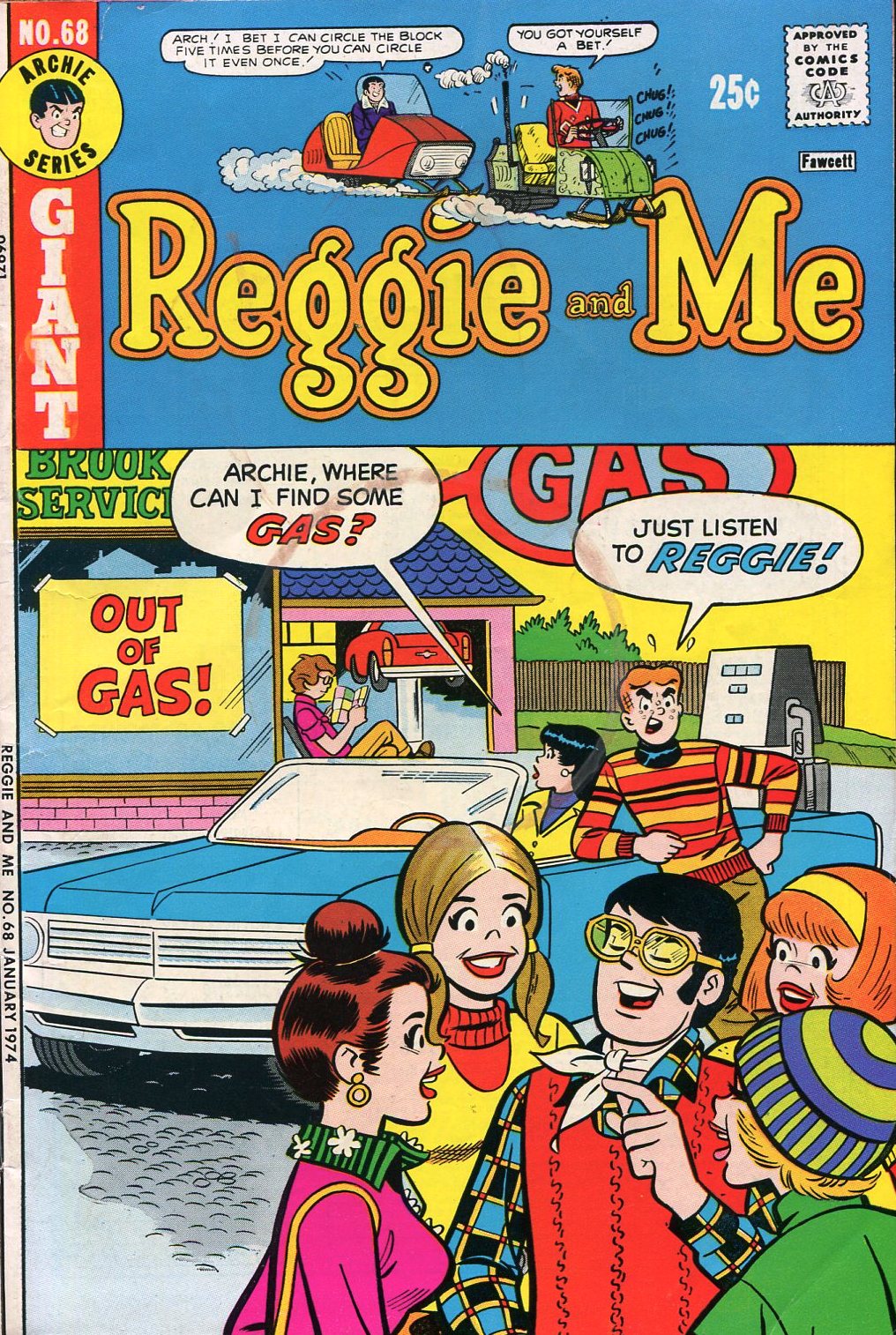 Read online Reggie and Me (1966) comic -  Issue #68 - 1
