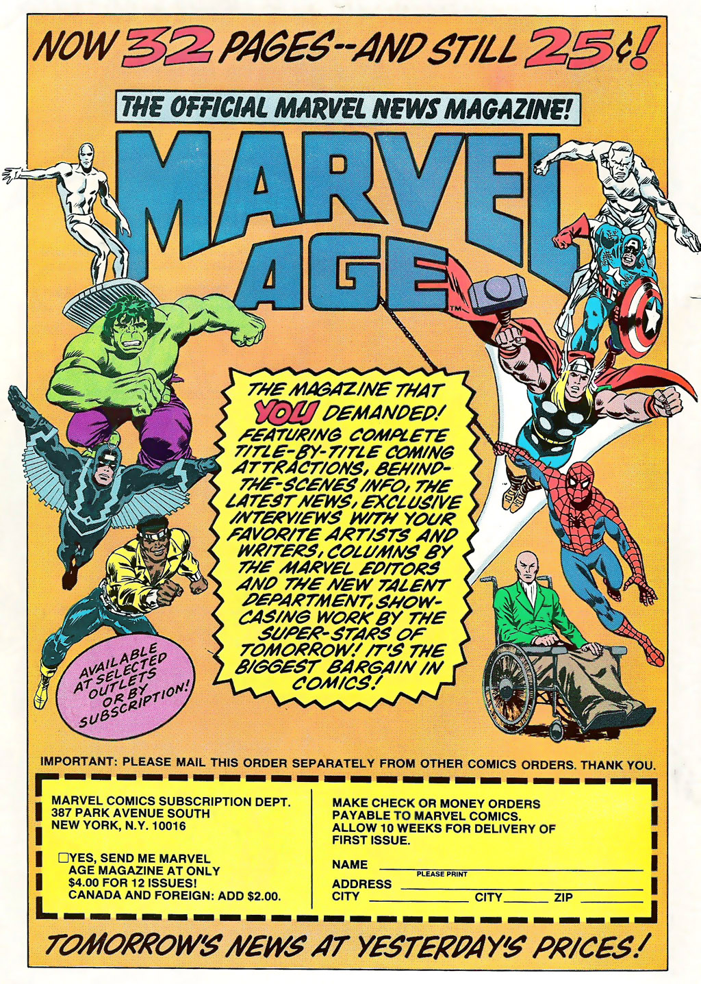 Read online Marvel Age comic -  Issue #10 - 2