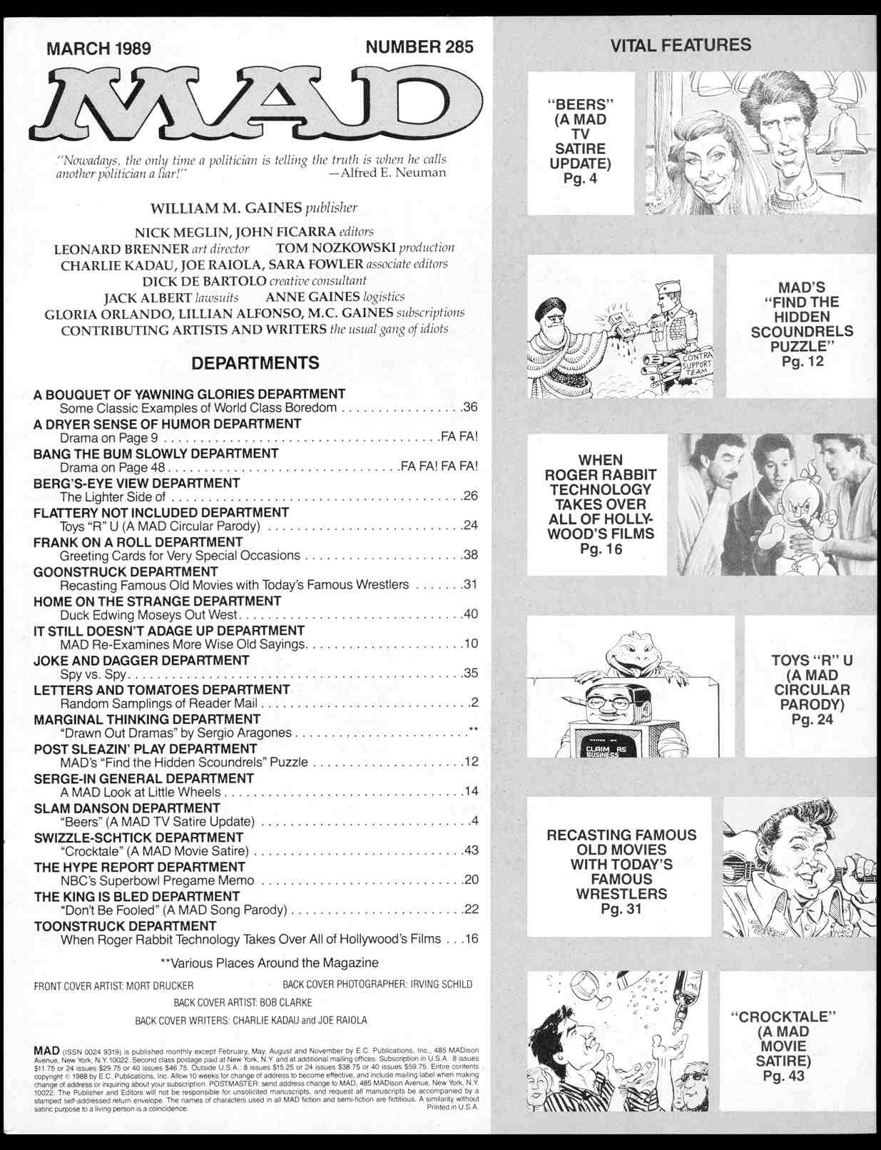 Read online MAD comic -  Issue #285 - 3