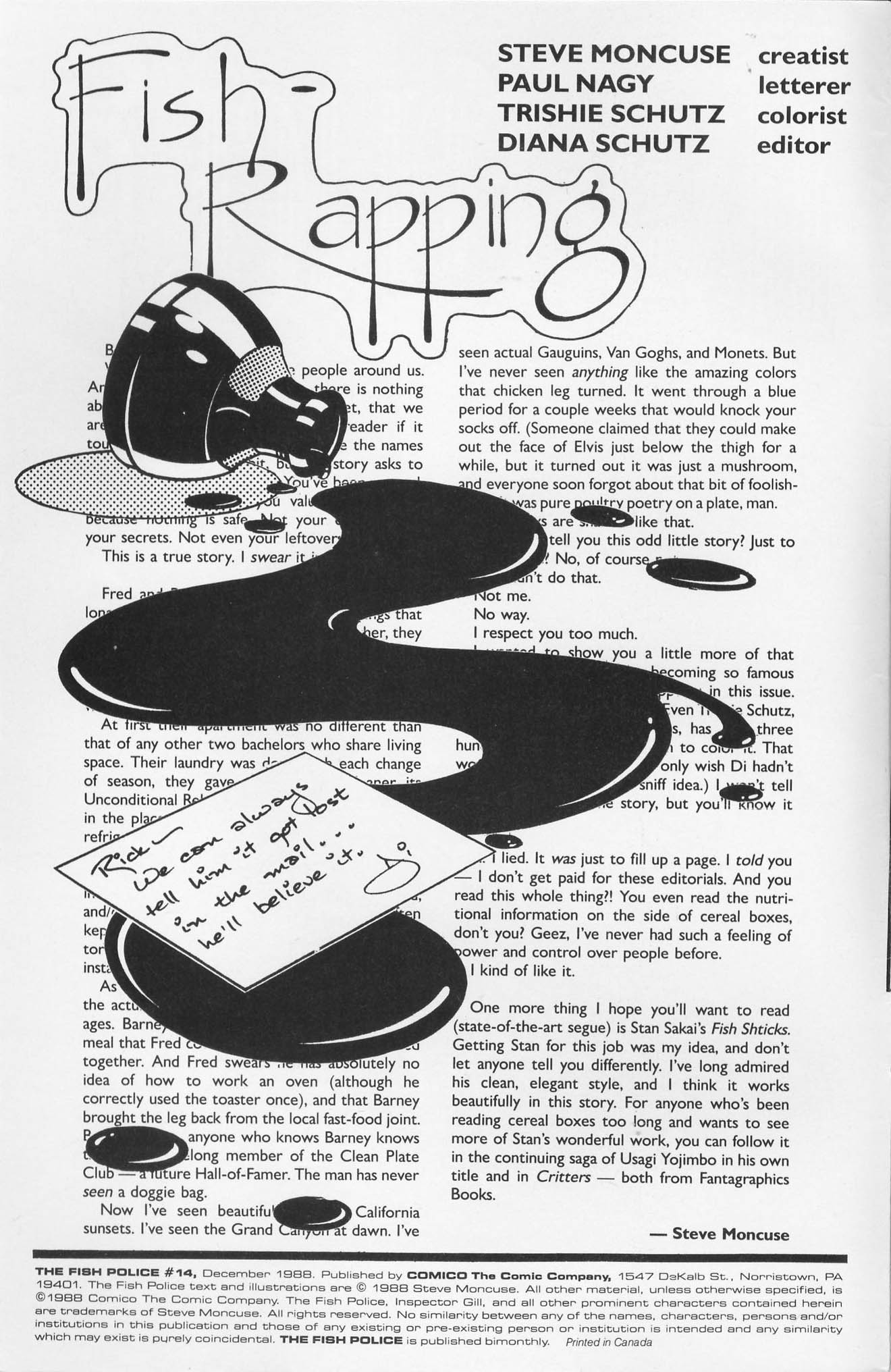 Read online The Fish Police comic -  Issue #14 - 2