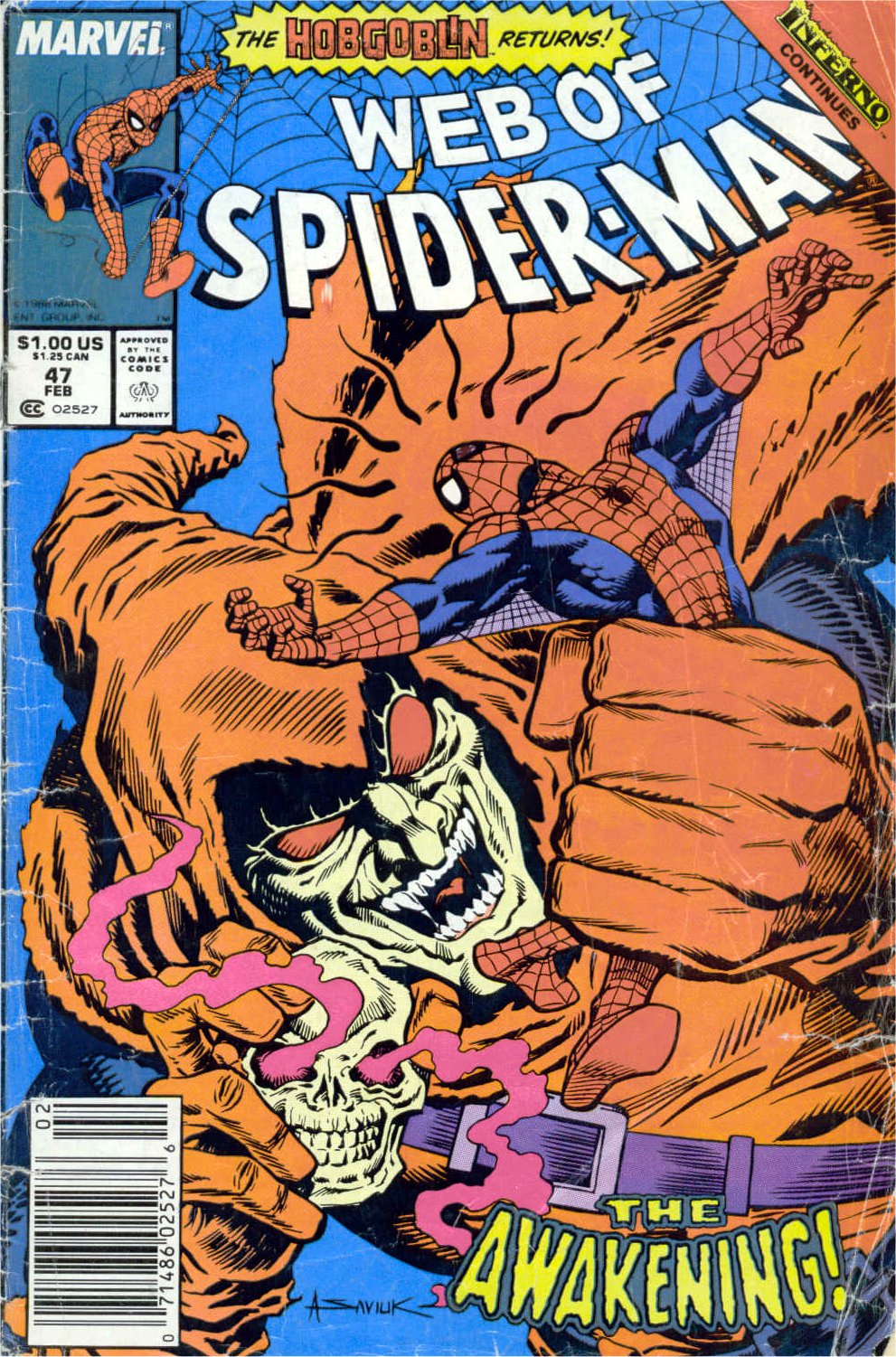 Read online Web of Spider-Man (1985) comic -  Issue #47 - 1