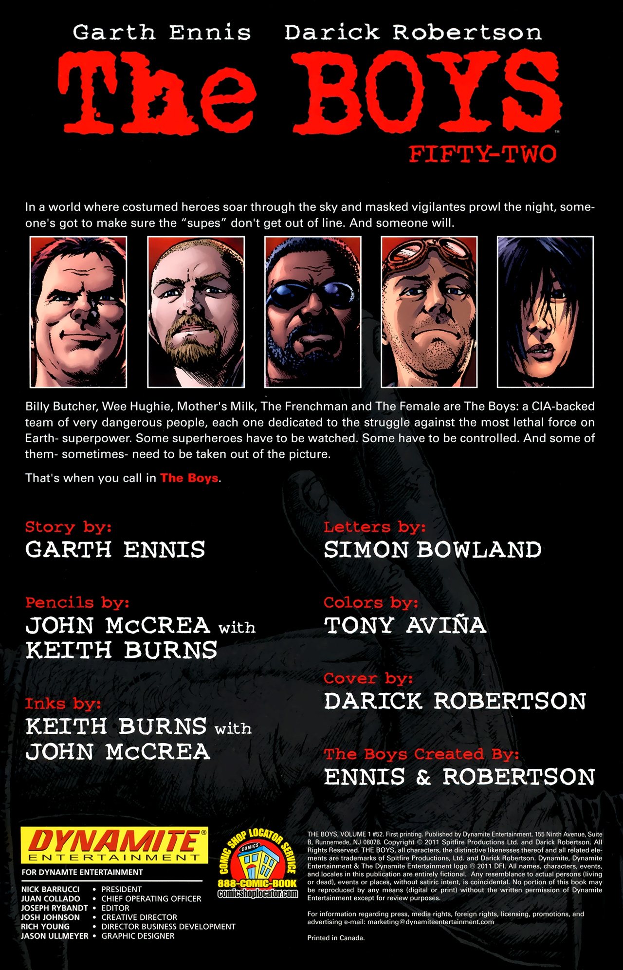 Read online The Boys comic -  Issue #52 - 2
