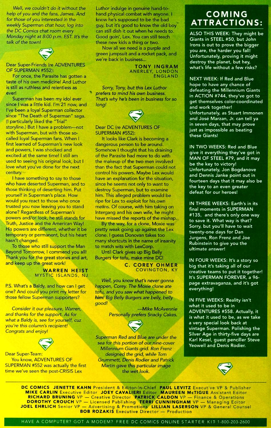 Read online Adventures of Superman (1987) comic -  Issue #557 - 24