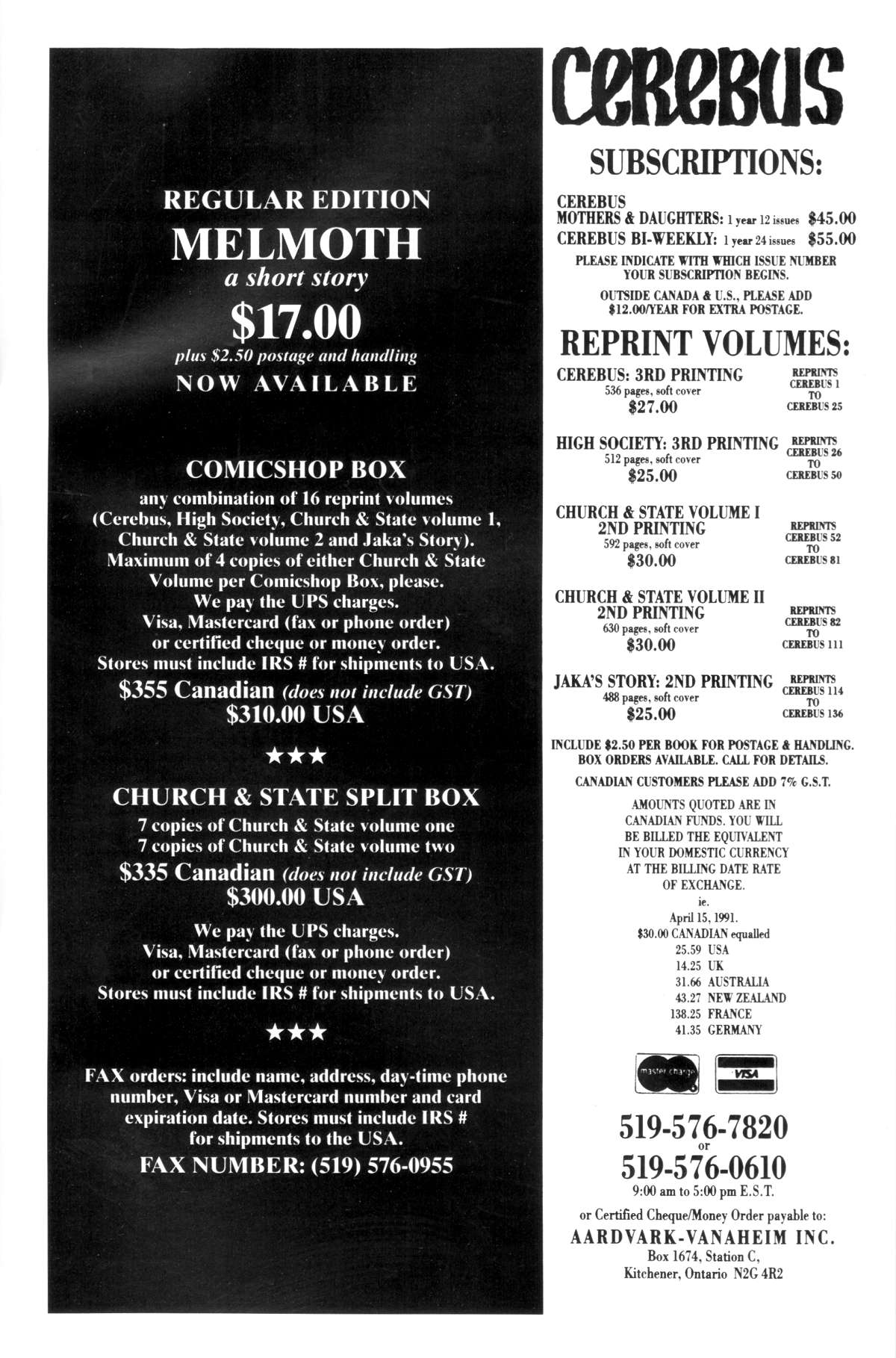 Read online Cerebus comic -  Issue #153 - 43