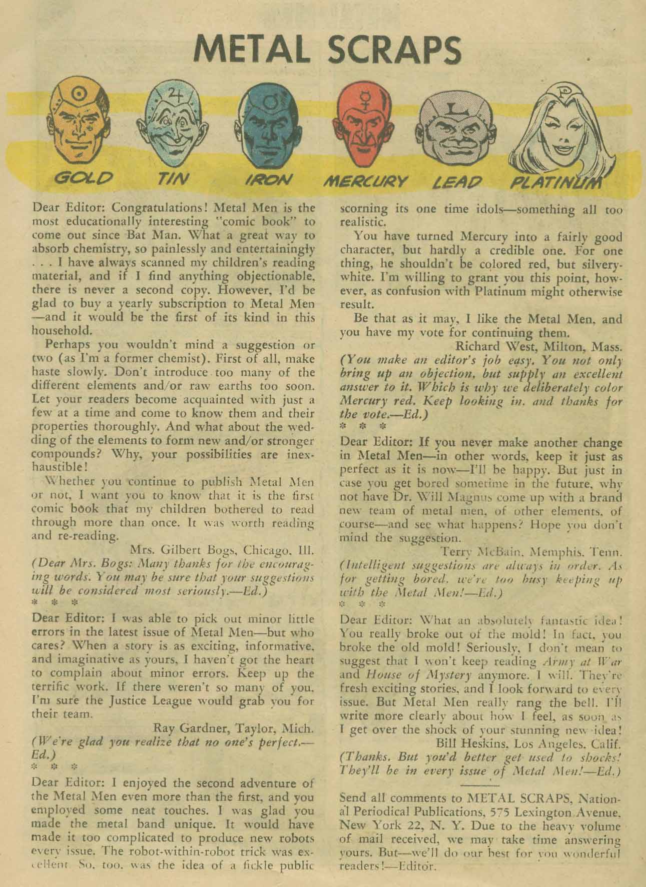 Read online Metal Men (1963) comic -  Issue #1 - 24