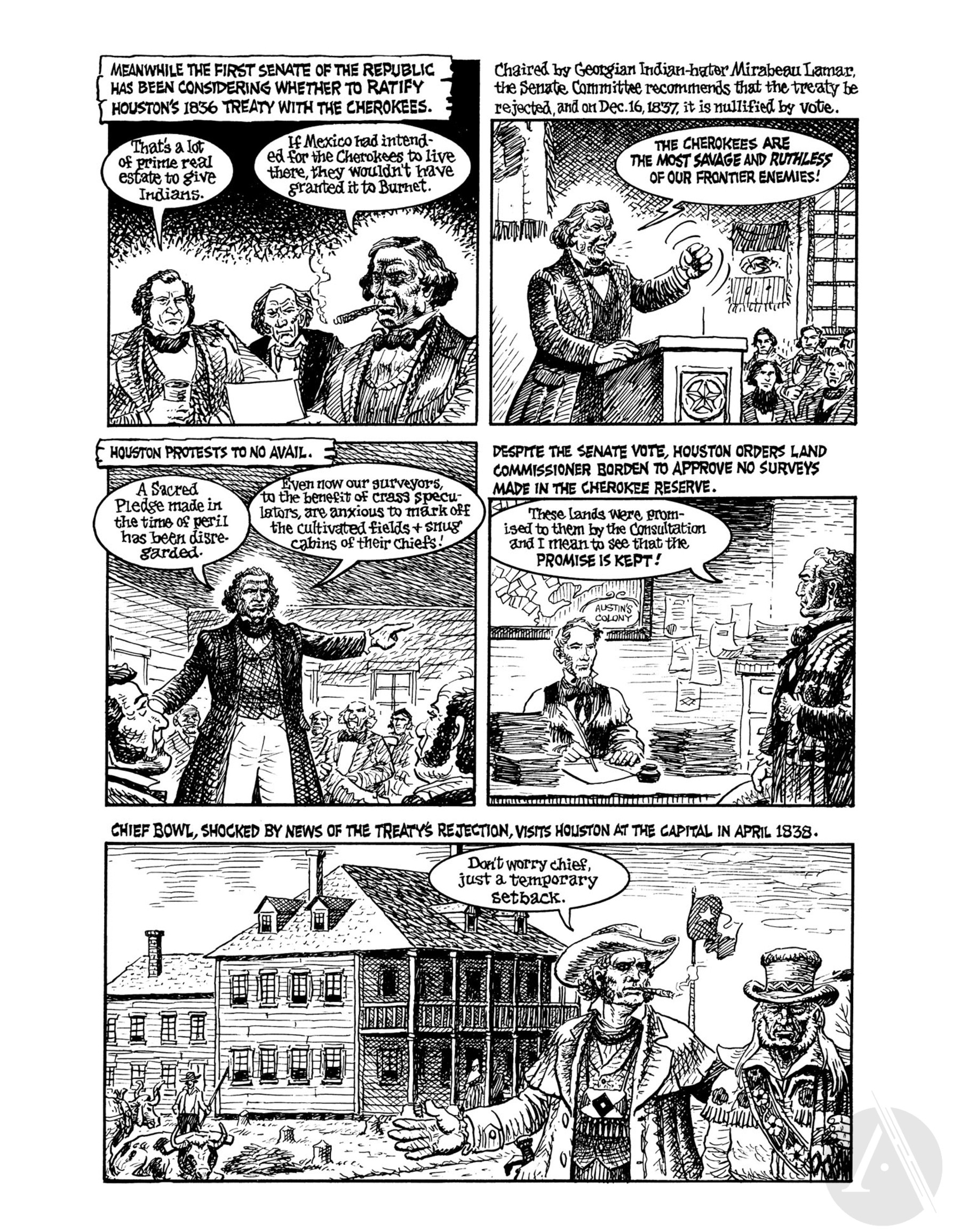 Read online Indian Lover: Sam Houston & the Cherokees comic -  Issue # TPB - 74