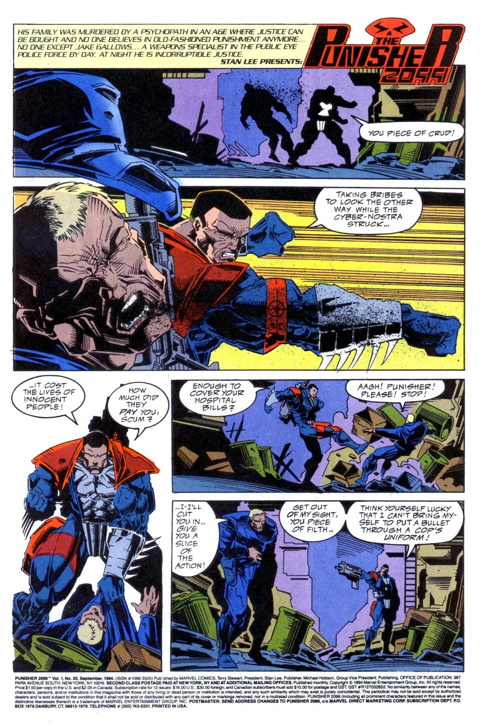 Read online Punisher 2099 comic -  Issue #20 - 2