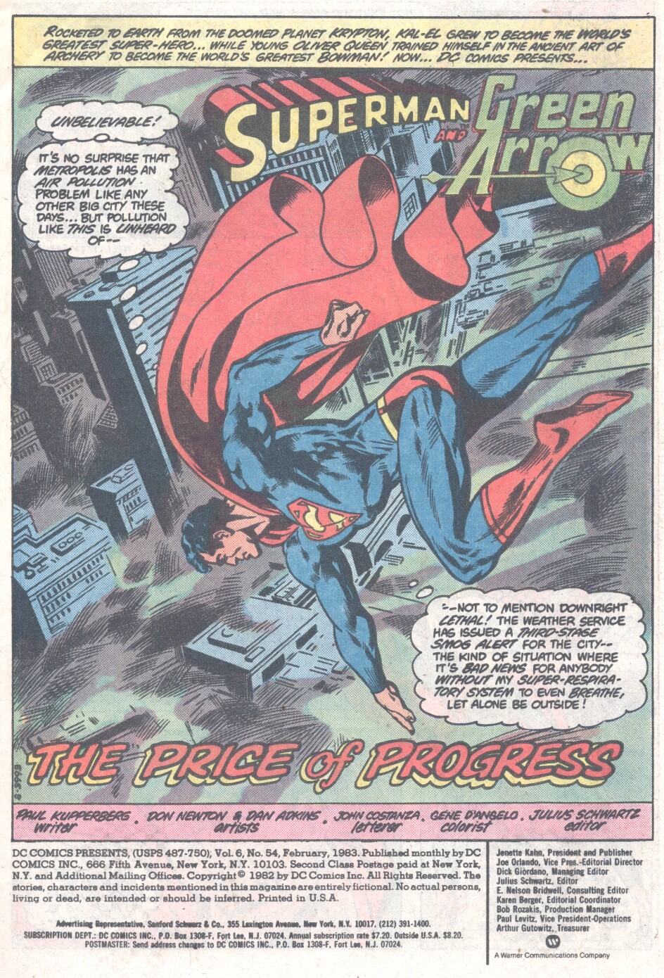 Read online DC Comics Presents comic -  Issue #54 - 2