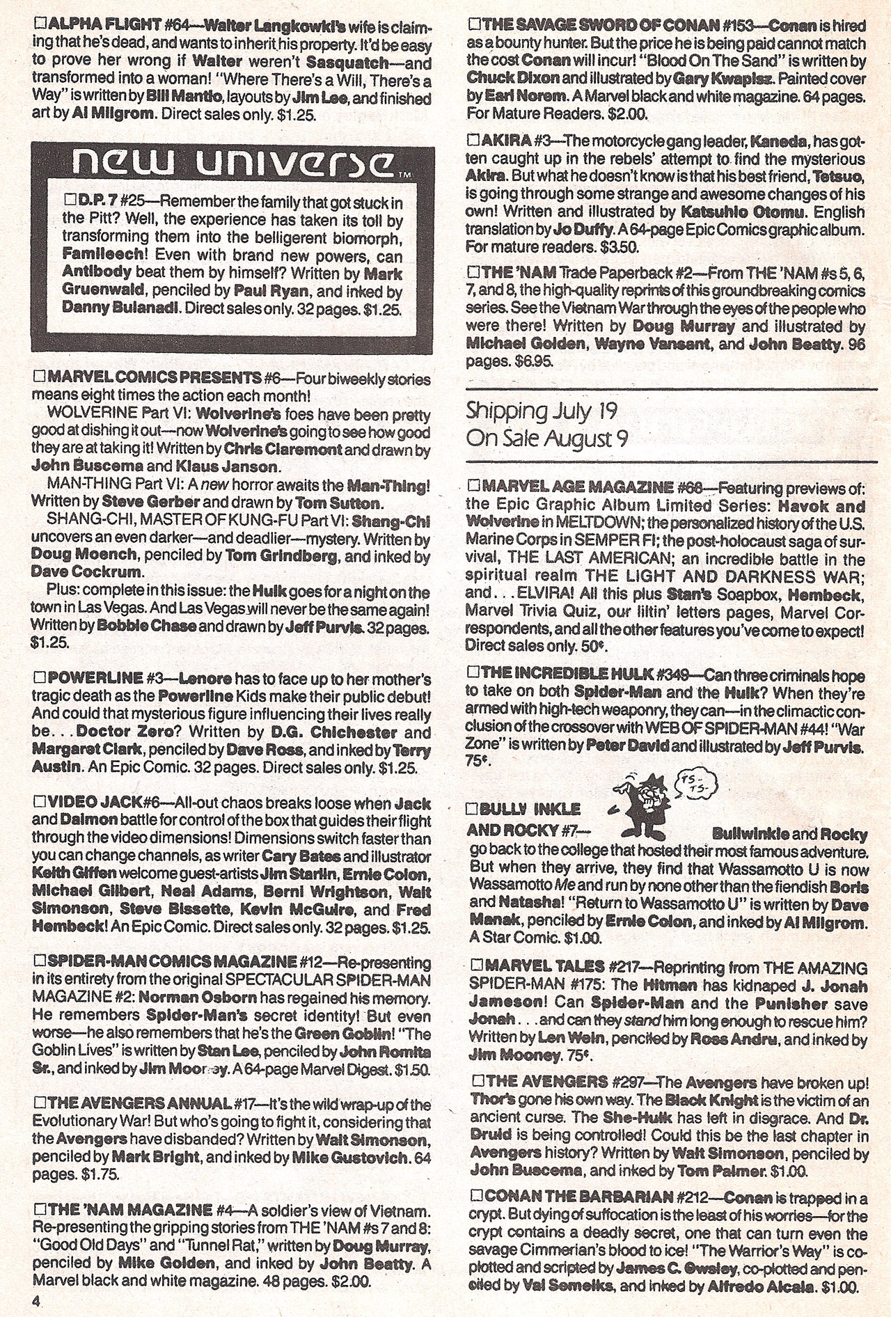 Read online Marvel Age comic -  Issue #67 - 6