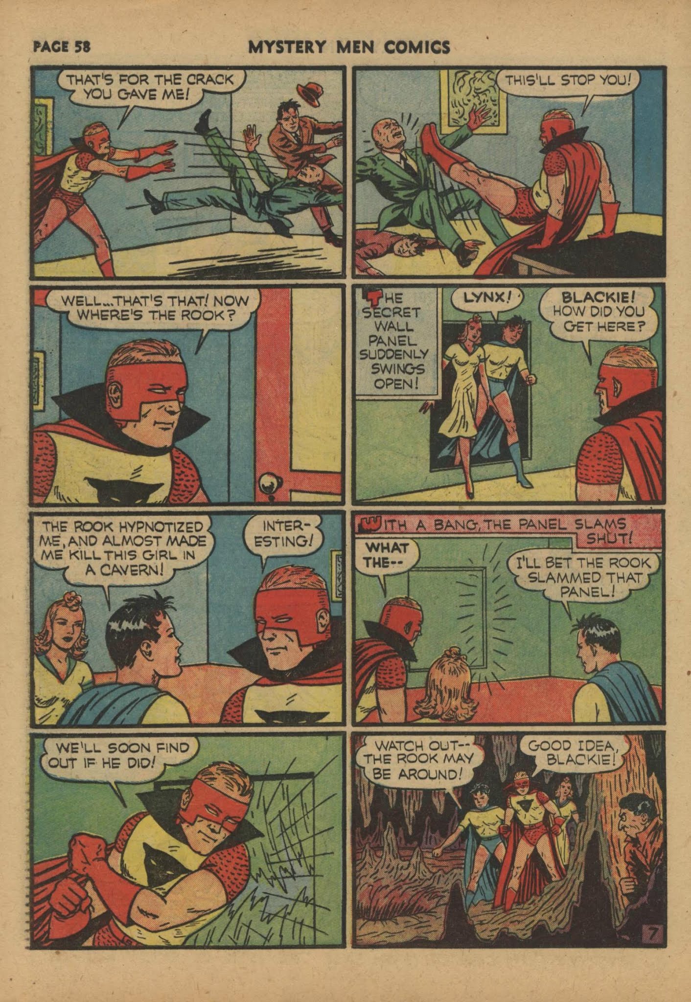 Read online Mystery Men Comics comic -  Issue #19 - 60