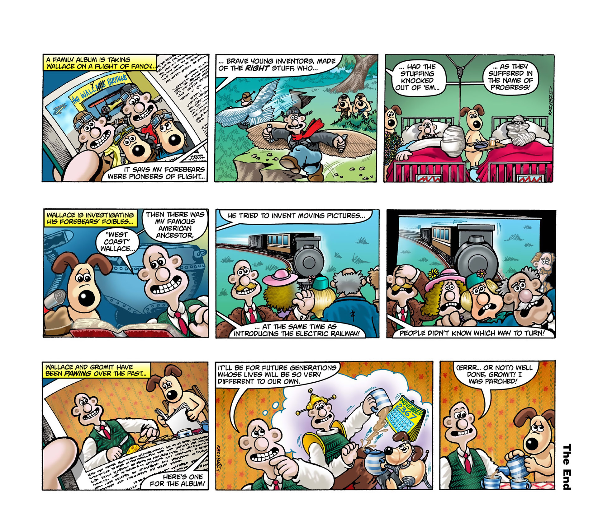 Read online Wallace & Gromit Dailies comic -  Issue #4 - 9