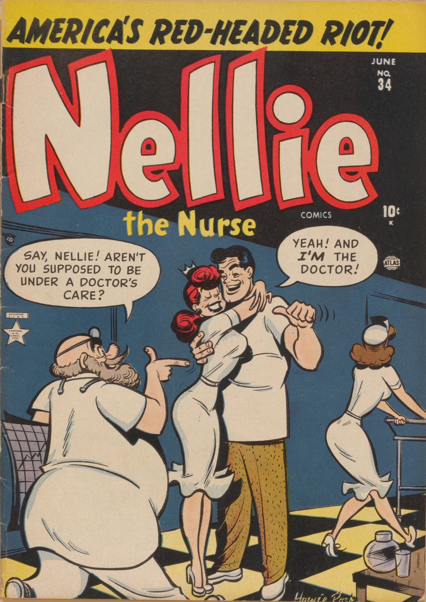 Read online Nellie The Nurse (1945) comic -  Issue #34 - 1