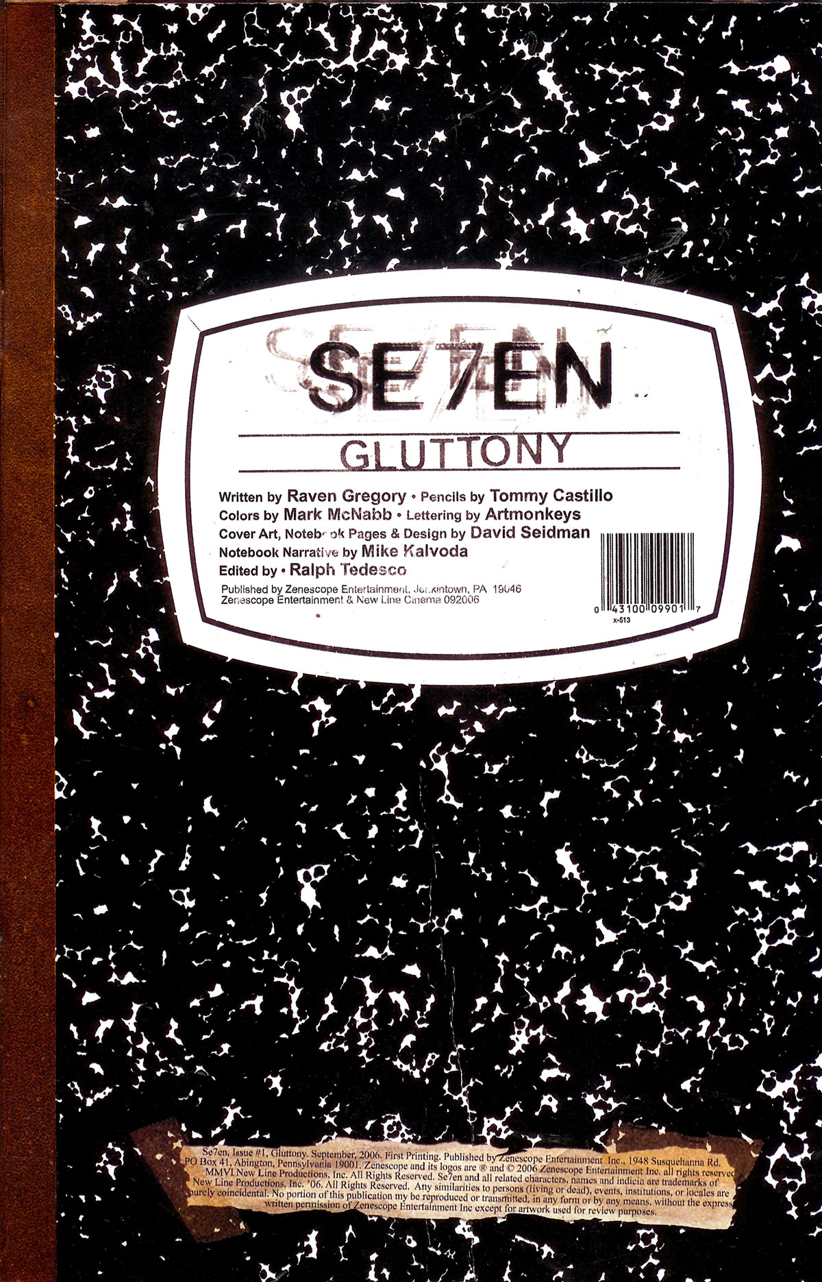 Read online Se7en comic -  Issue #1 - 4