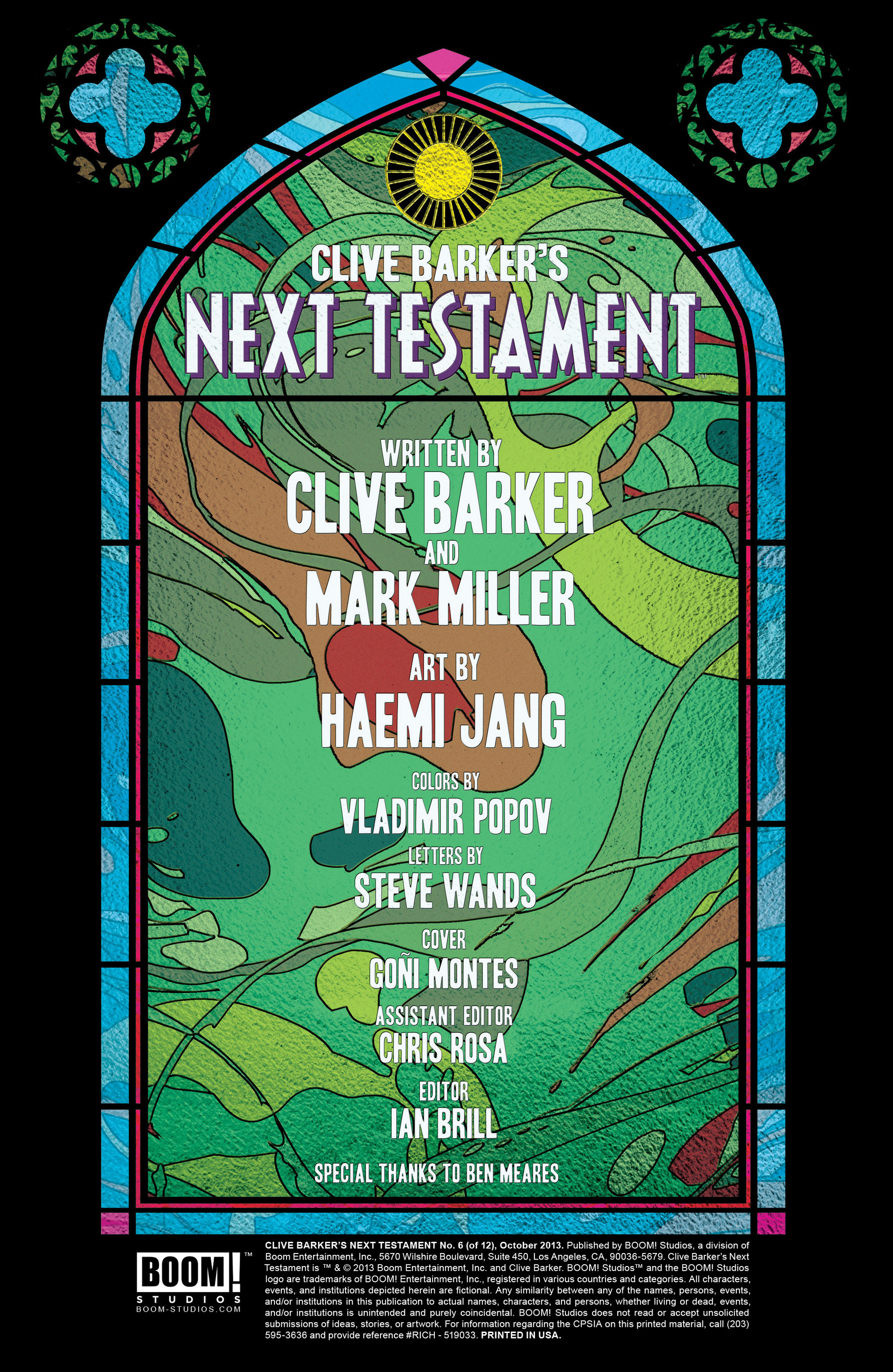 Read online Clive Barker's Next Testament comic -  Issue #6 - 2