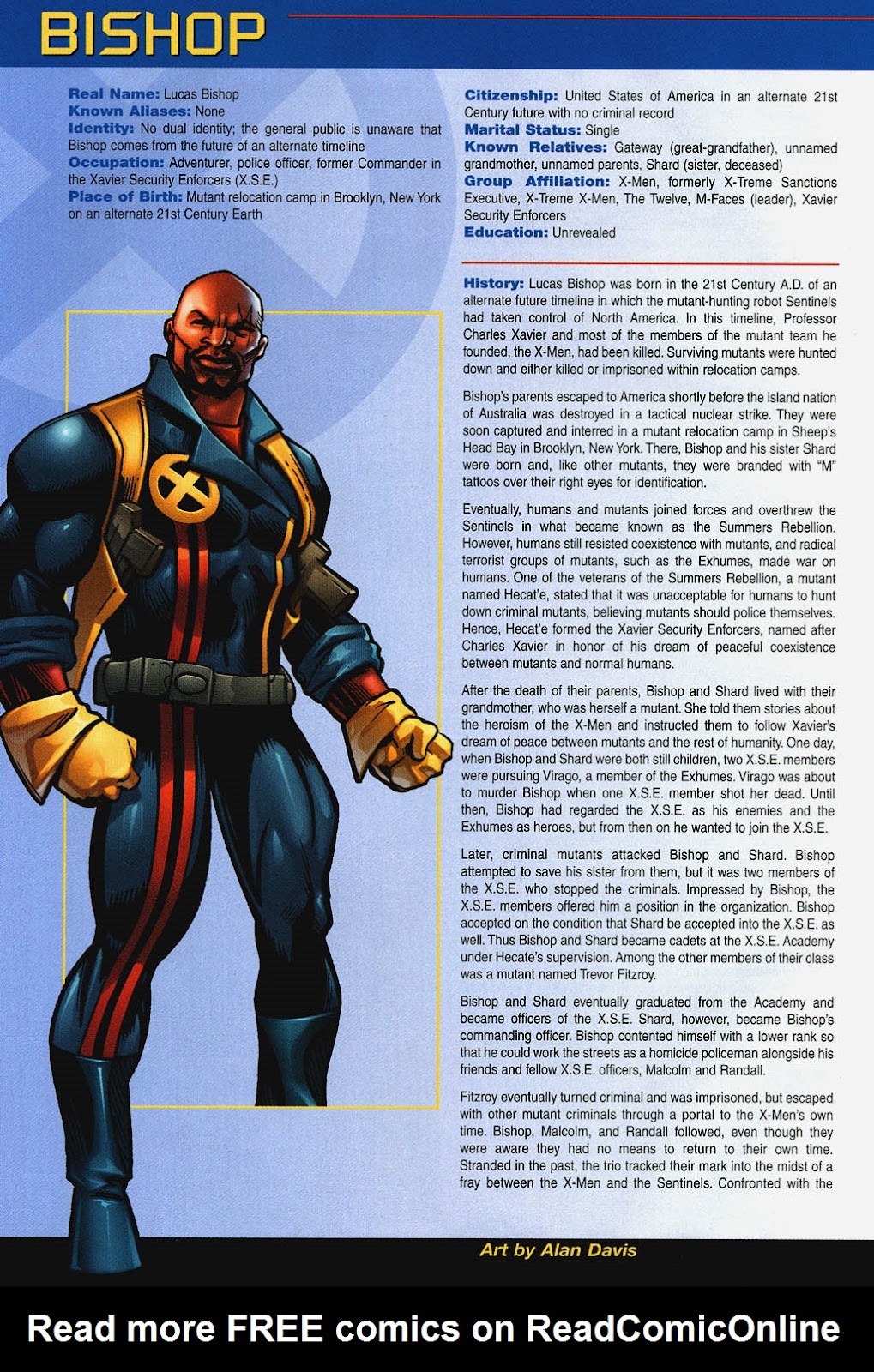 Official Handbook of the Marvel Universe: X-Men 2004 issue Full - Page 5