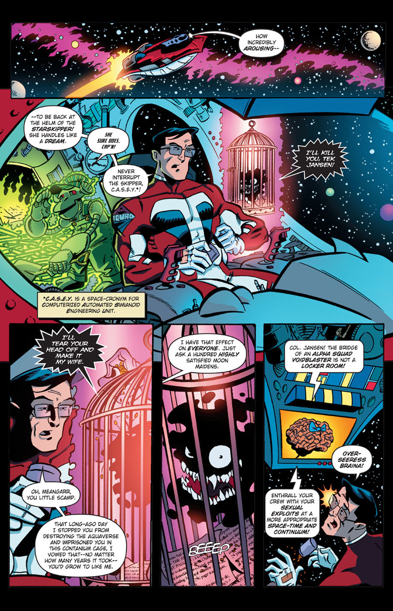 Read online Stephen Colbert's Tek Jansen comic -  Issue #1 - 8