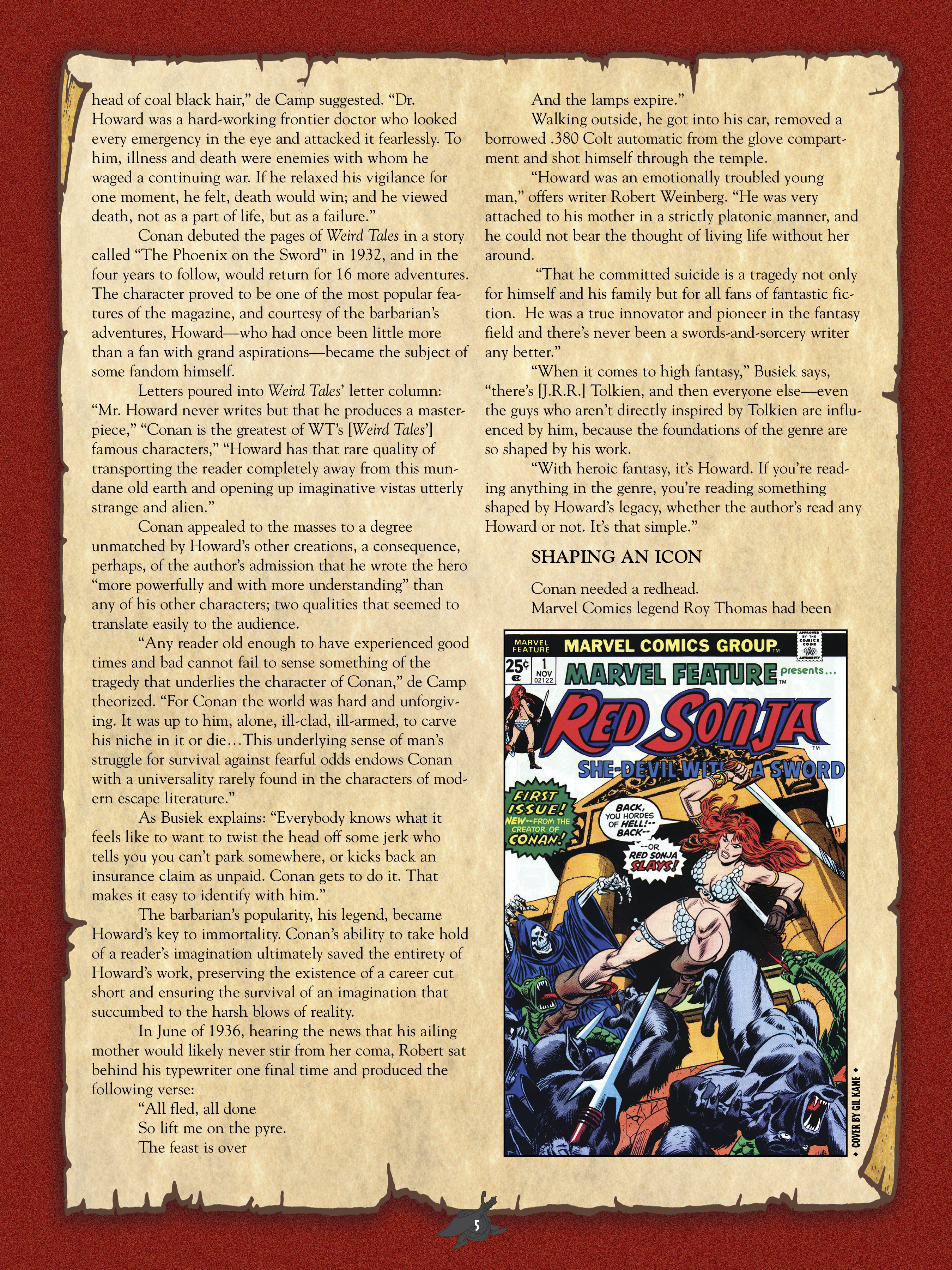 Read online The Art of Red Sonja comic -  Issue # TPB 1 (Part 1) - 6