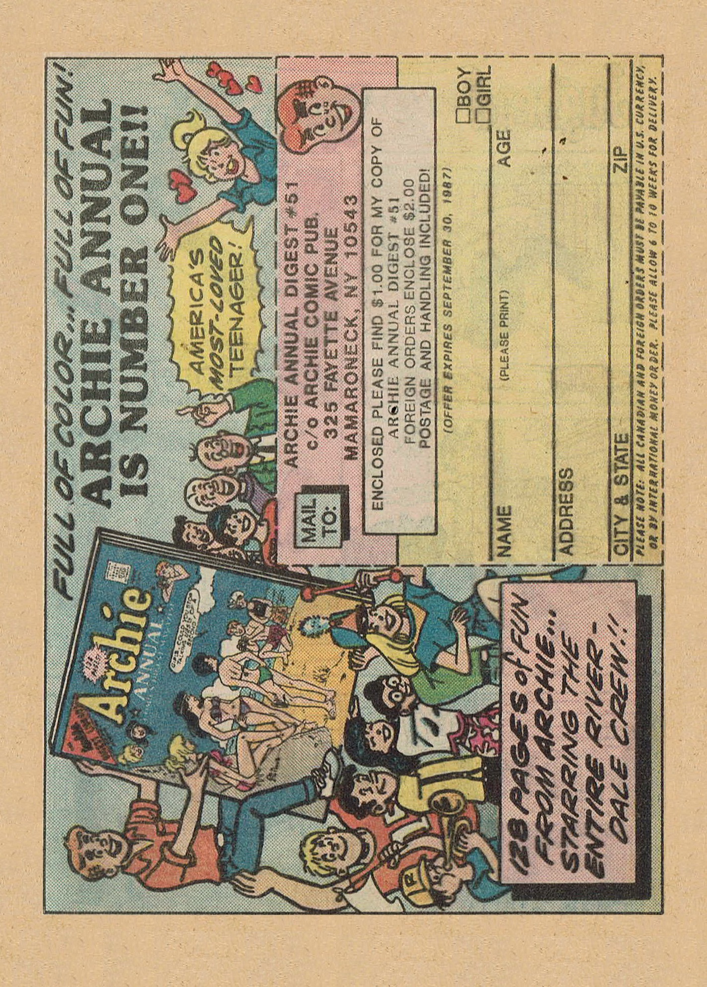 Read online Archie Annual Digest Magazine comic -  Issue #51 - 53