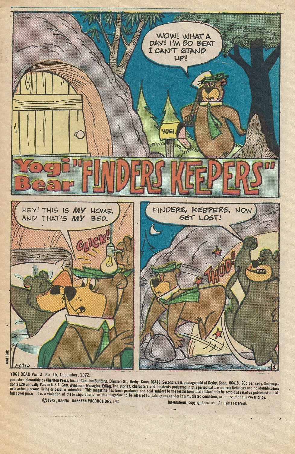 Read online Yogi Bear (1970) comic -  Issue #15 - 3