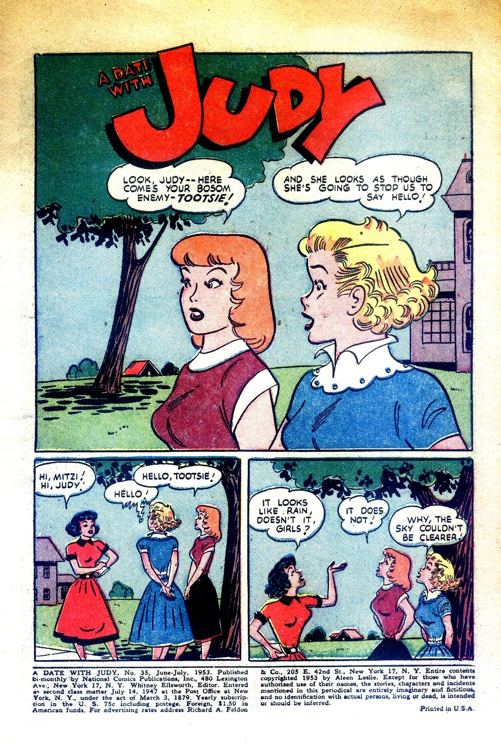 Read online A Date with Judy comic -  Issue #35 - 4