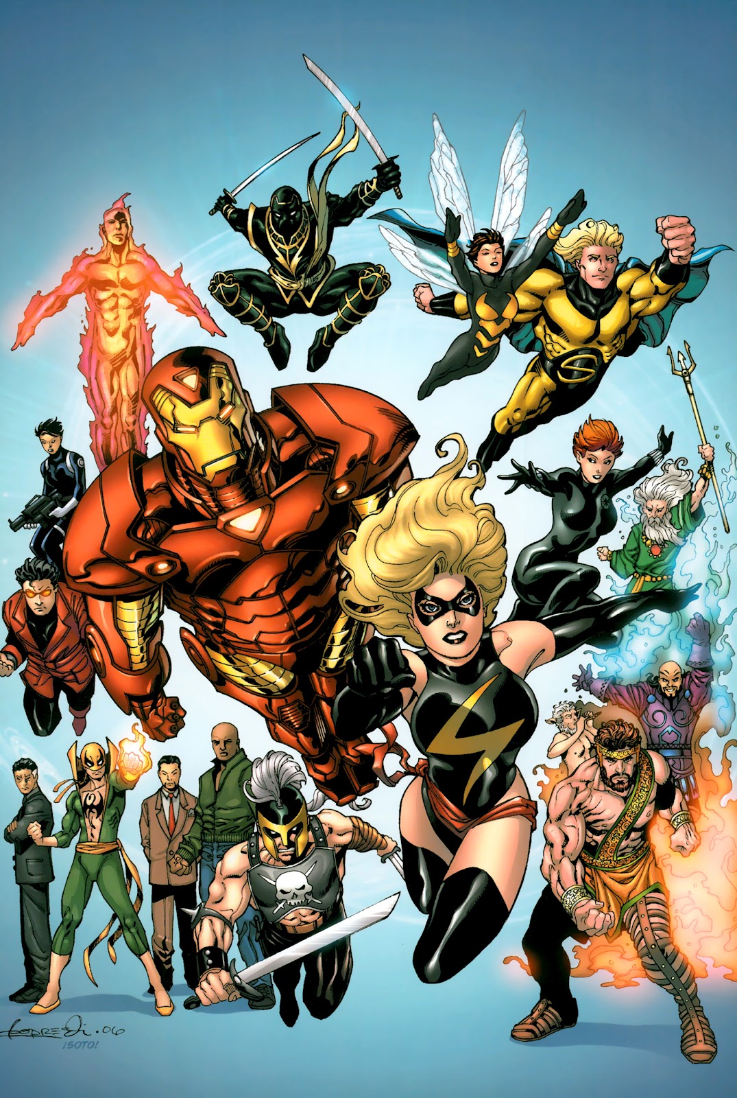 Read online New Avengers Poster Book comic - Issue # Full