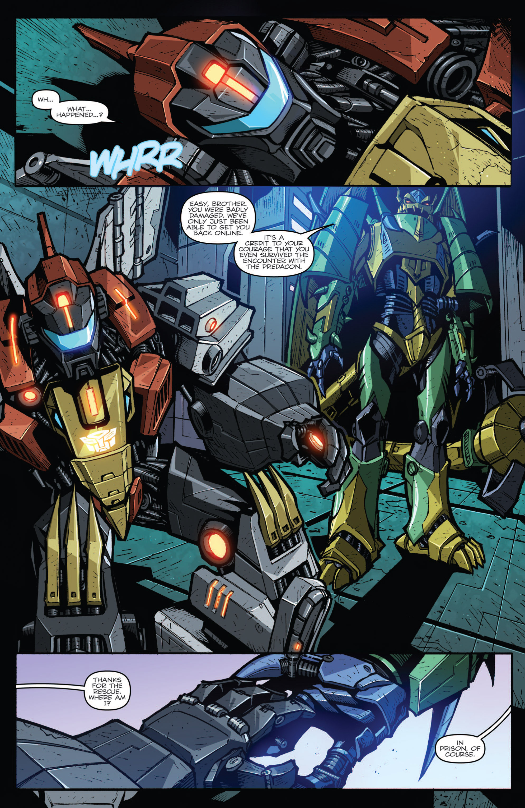 Read online The Transformers Prime: Rage of the Dinobots comic -  Issue #2 - 7