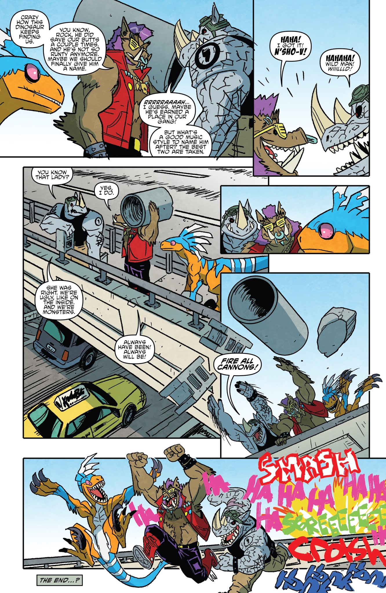 Read online Teenage Mutant Ninja Turtles: Bebop & Rocksteady Hit the Road comic -  Issue #5 - 21