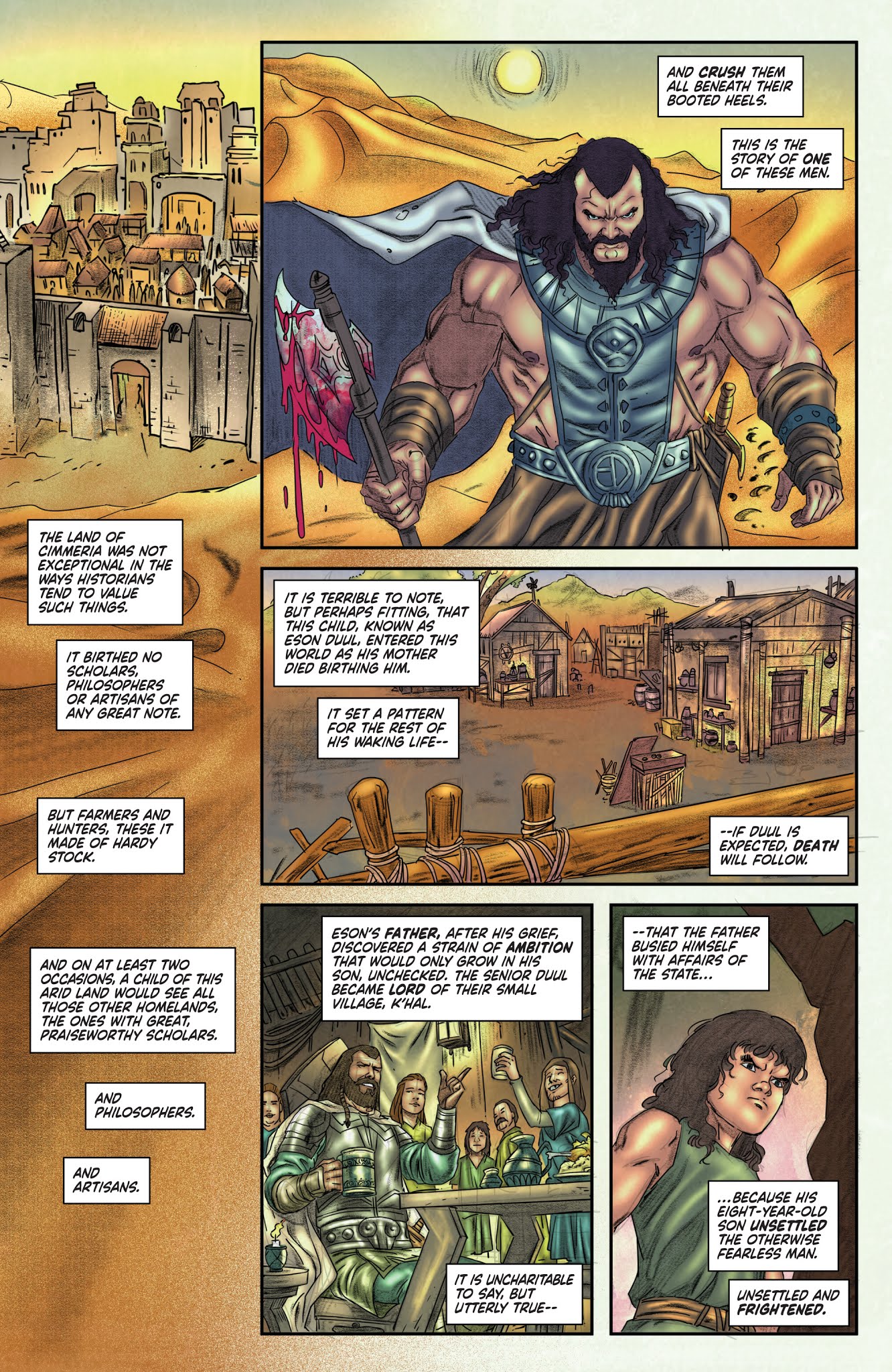 Read online Red Sonja/Tarzan comic -  Issue #5 - 6
