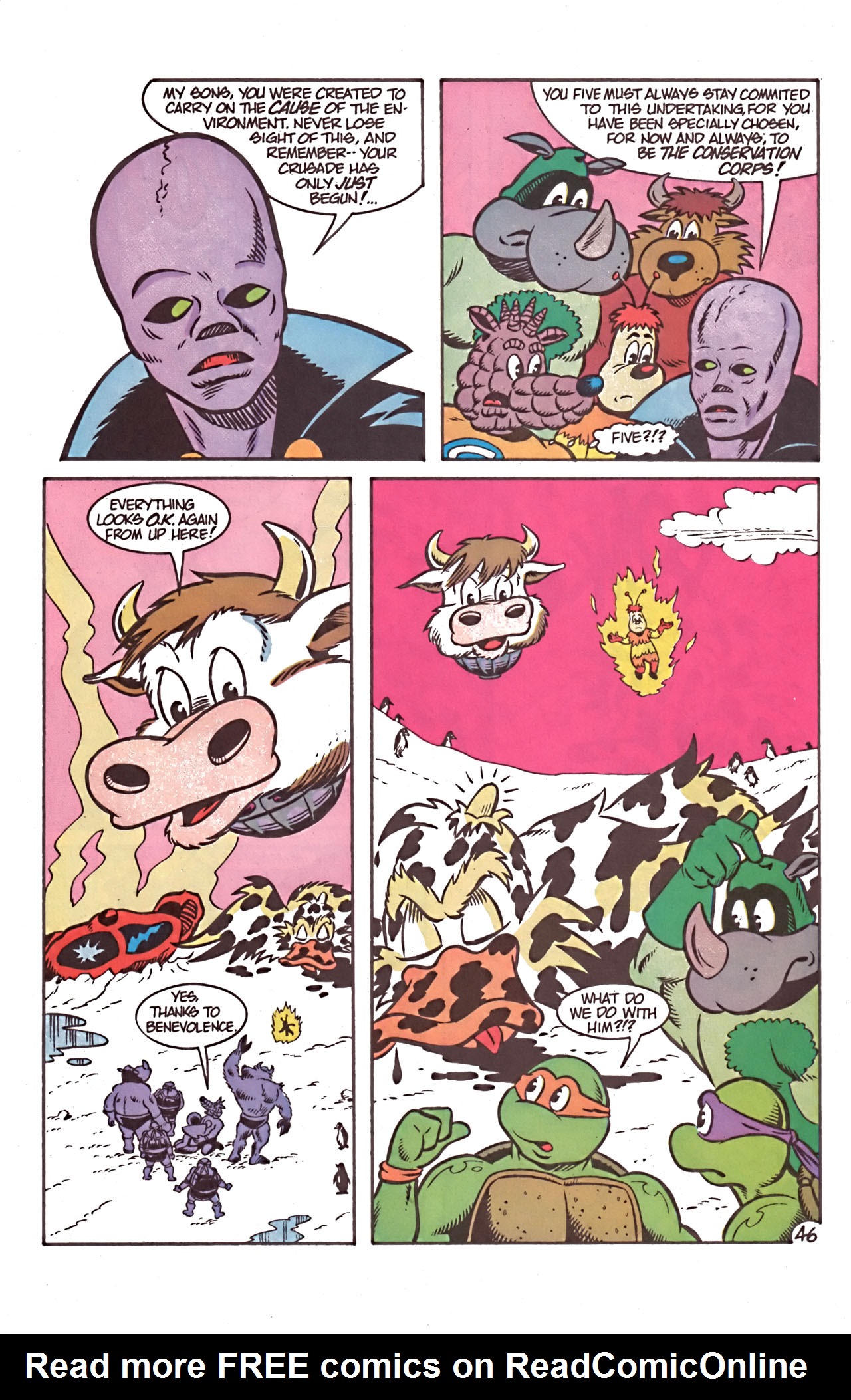 Read online Teenage Mutant Ninja Turtles Meet The Conservation Corps comic -  Issue # Full - 52