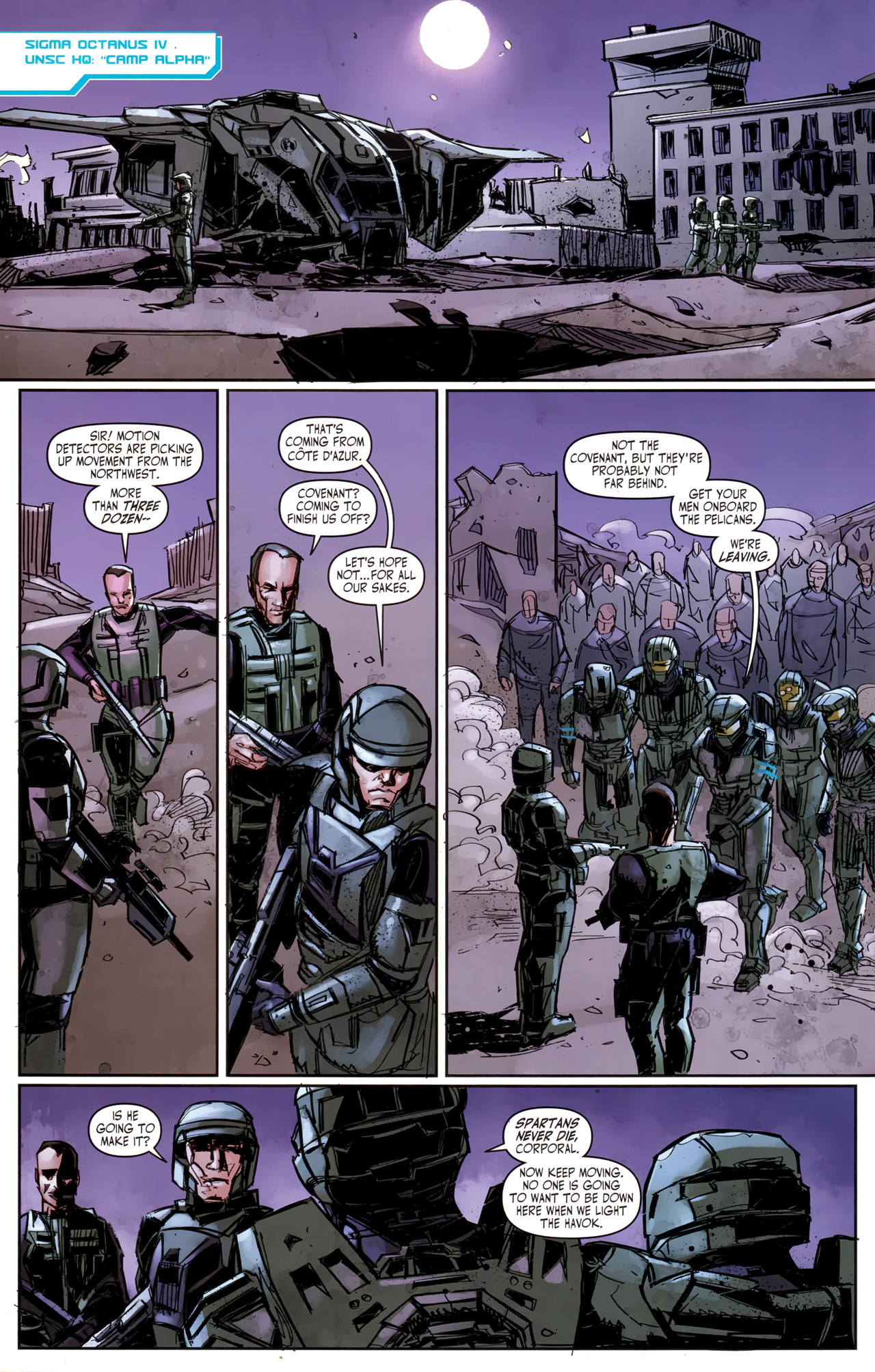 Read online Halo: Fall Of Reach - Covenant comic -  Issue #4 - 14