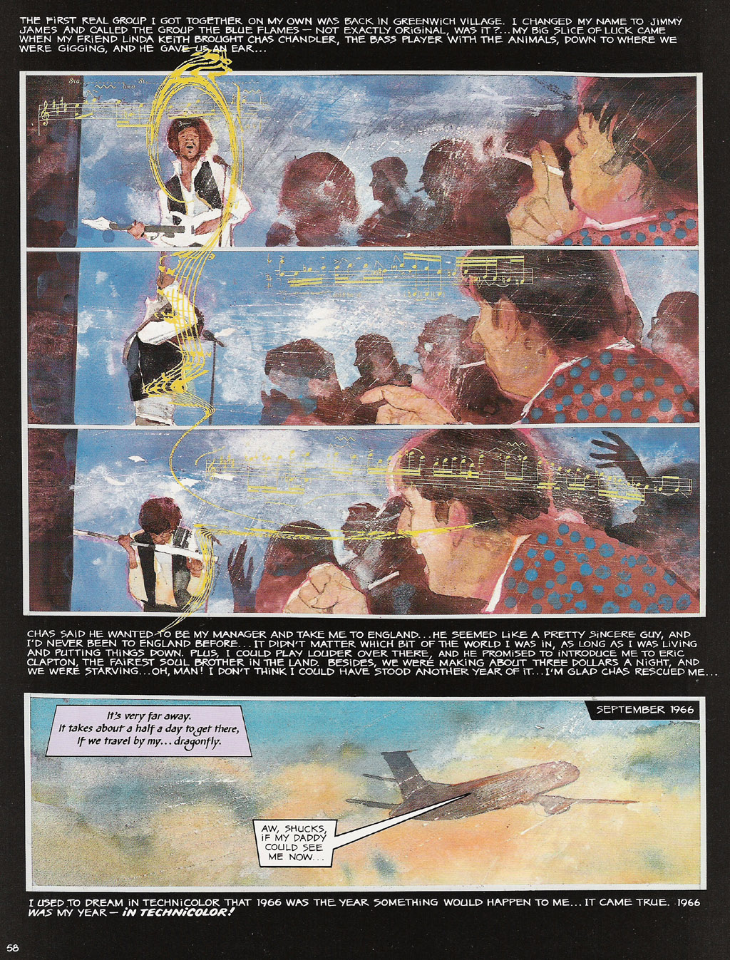 Read online Voodoo Child - The Illustrated Legend of Jimi Hendrix comic -  Issue # TPB - 61