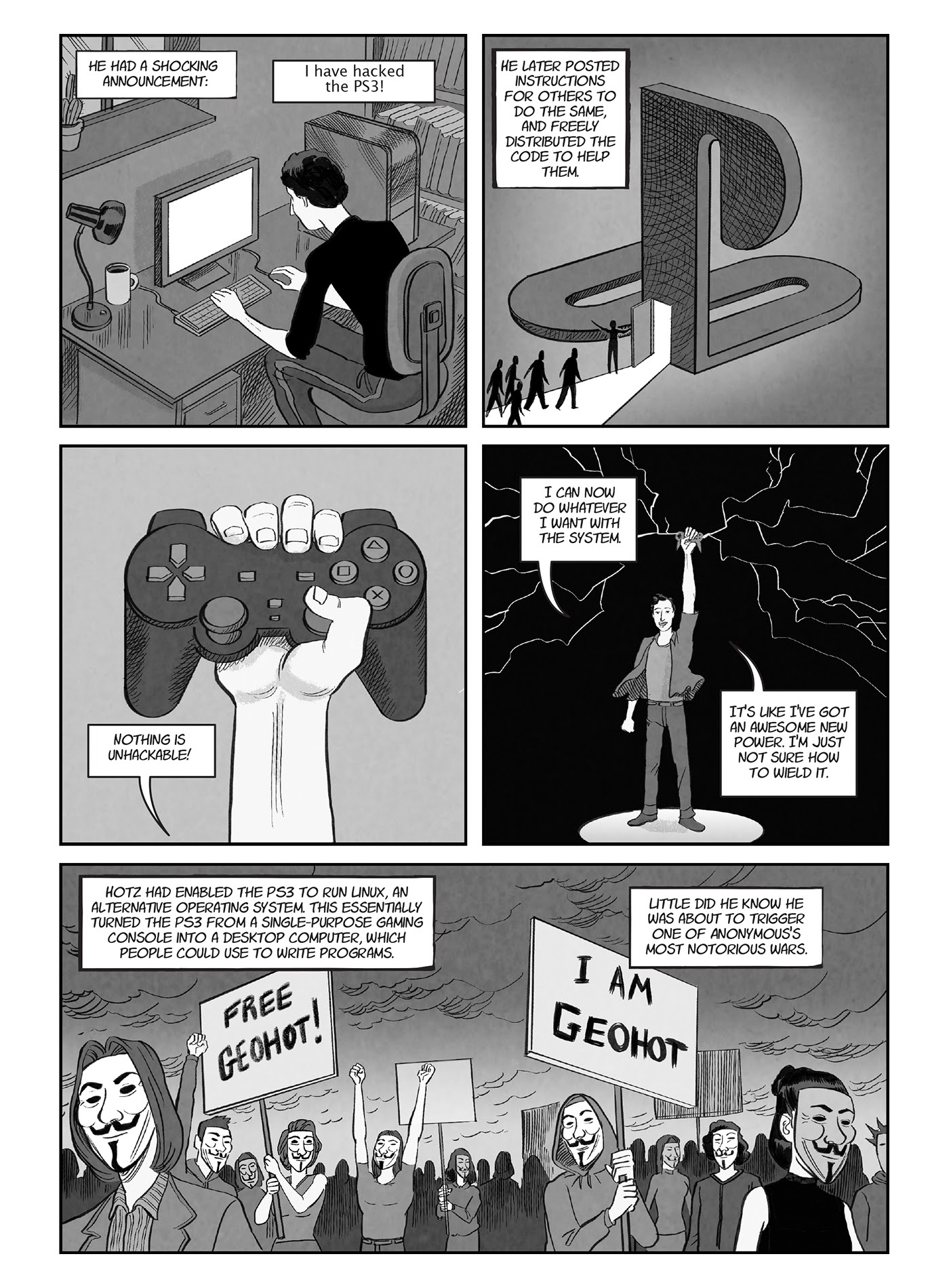 Read online A for Anonymous: How a Mysterious Hacker Collective Transformed the World comic -  Issue # TPB - 47