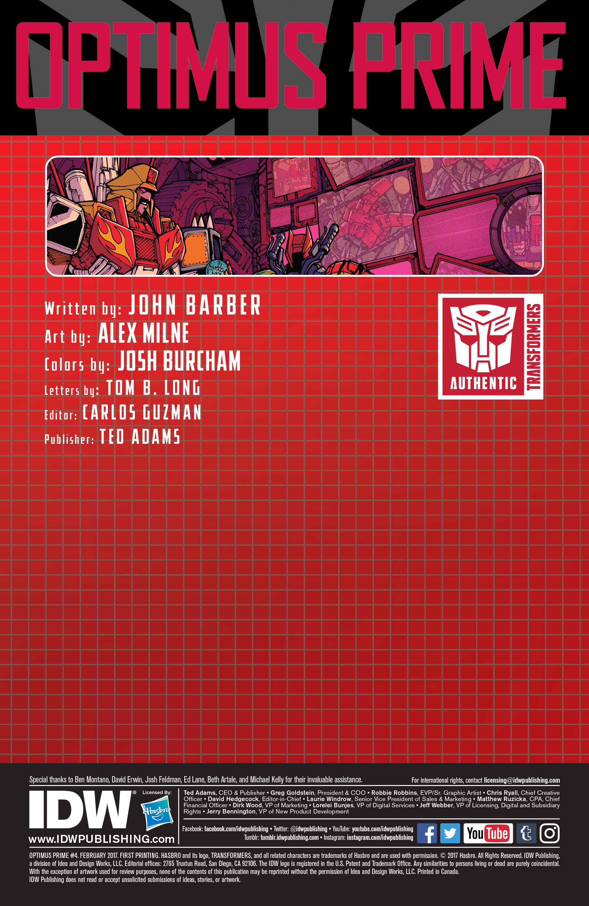 Read online Optimus Prime comic -  Issue #4 - 2