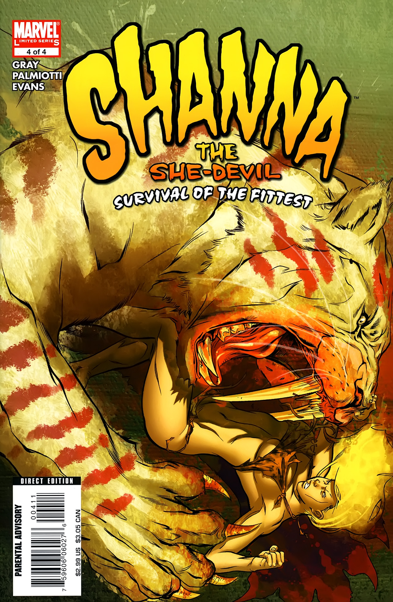 Read online Shanna the She-Devil: Survival of the Fittest comic -  Issue #4 - 1