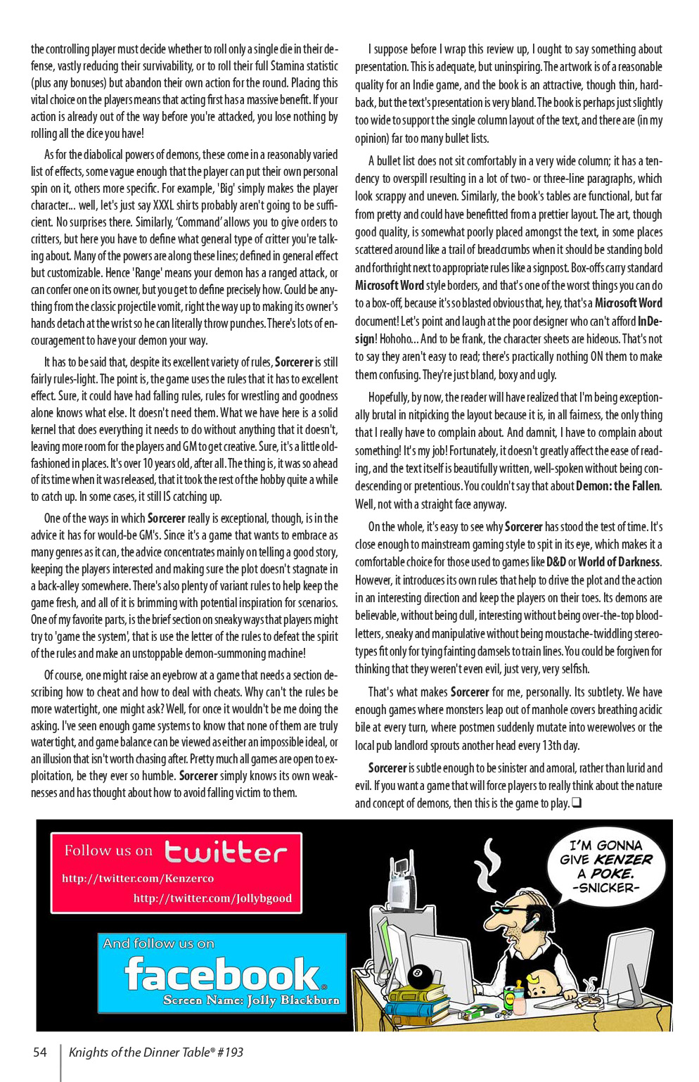 Read online Knights of the Dinner Table comic -  Issue #193 - 56