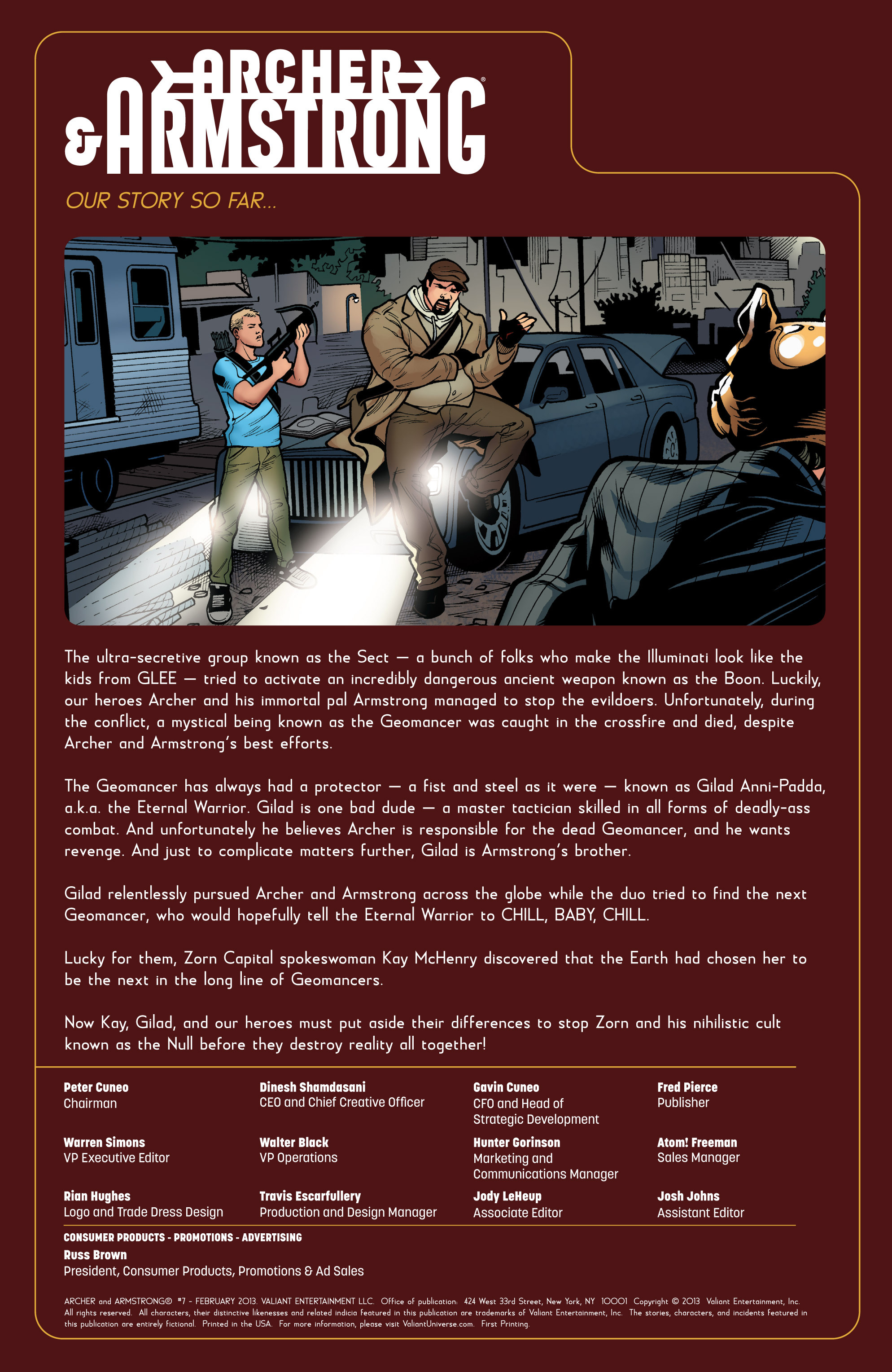 Read online Archer and Armstrong comic -  Issue #7 - 2