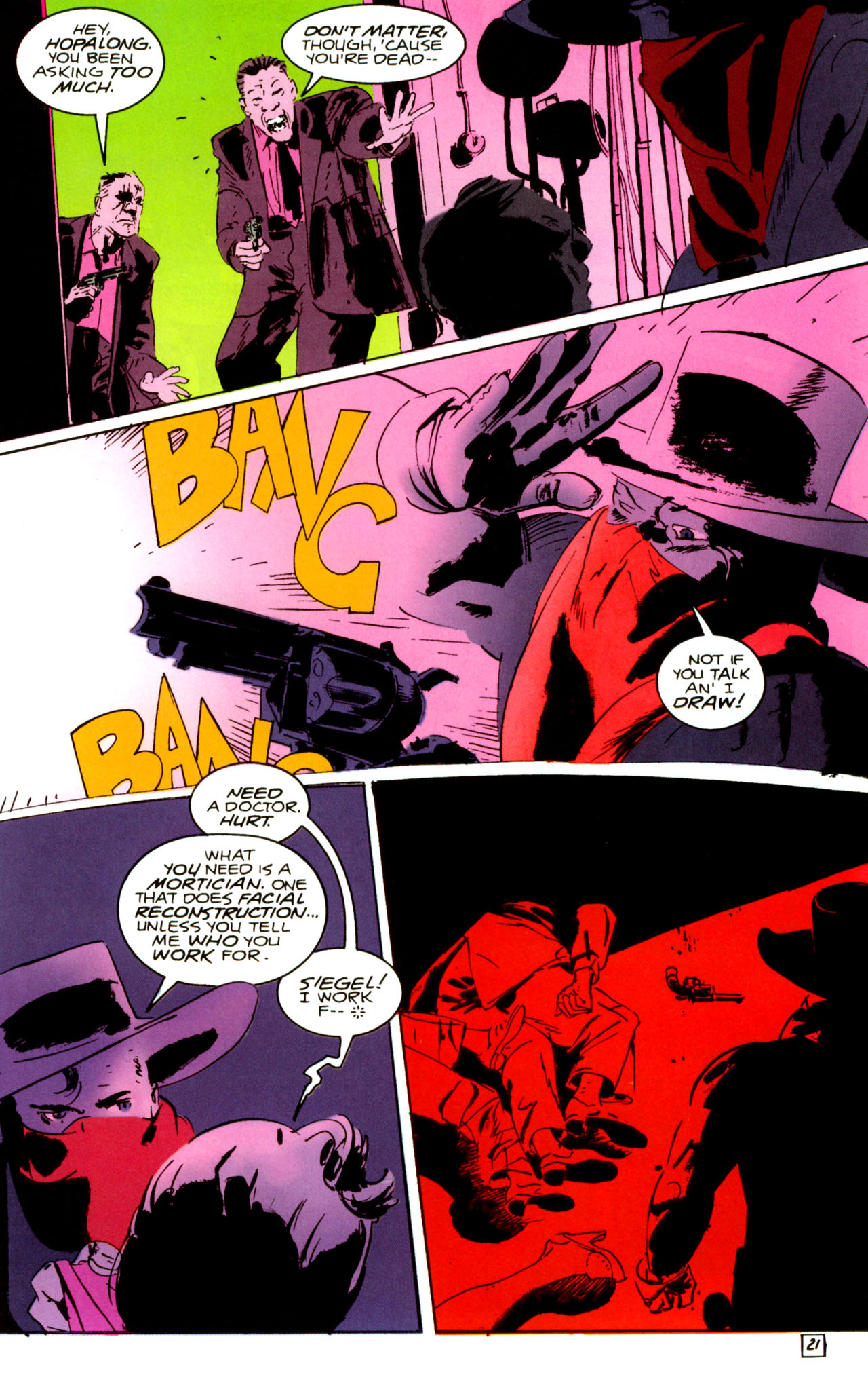 Read online Vigilante: City Lights, Prairie Justice comic -  Issue #1 - 21