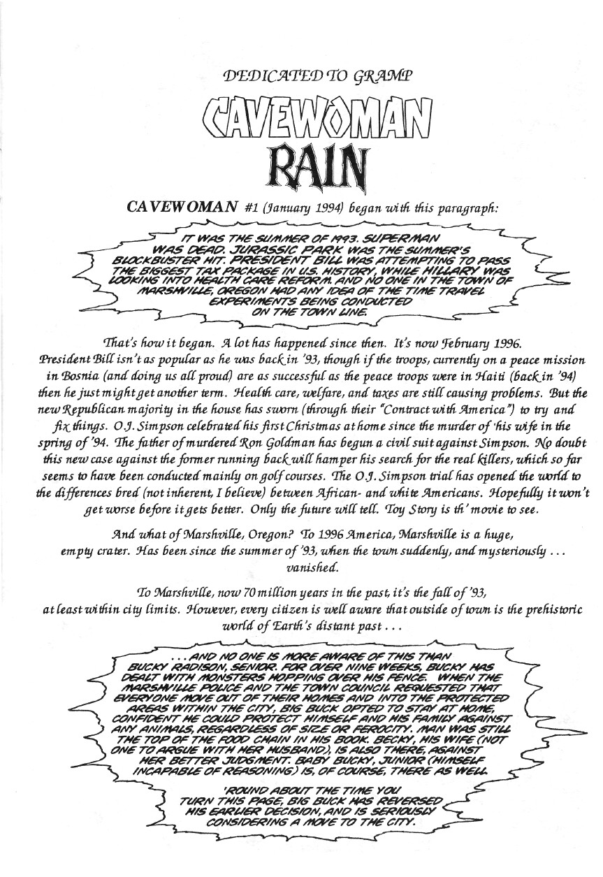 Read online Cavewoman: Rain comic -  Issue #1 - 4