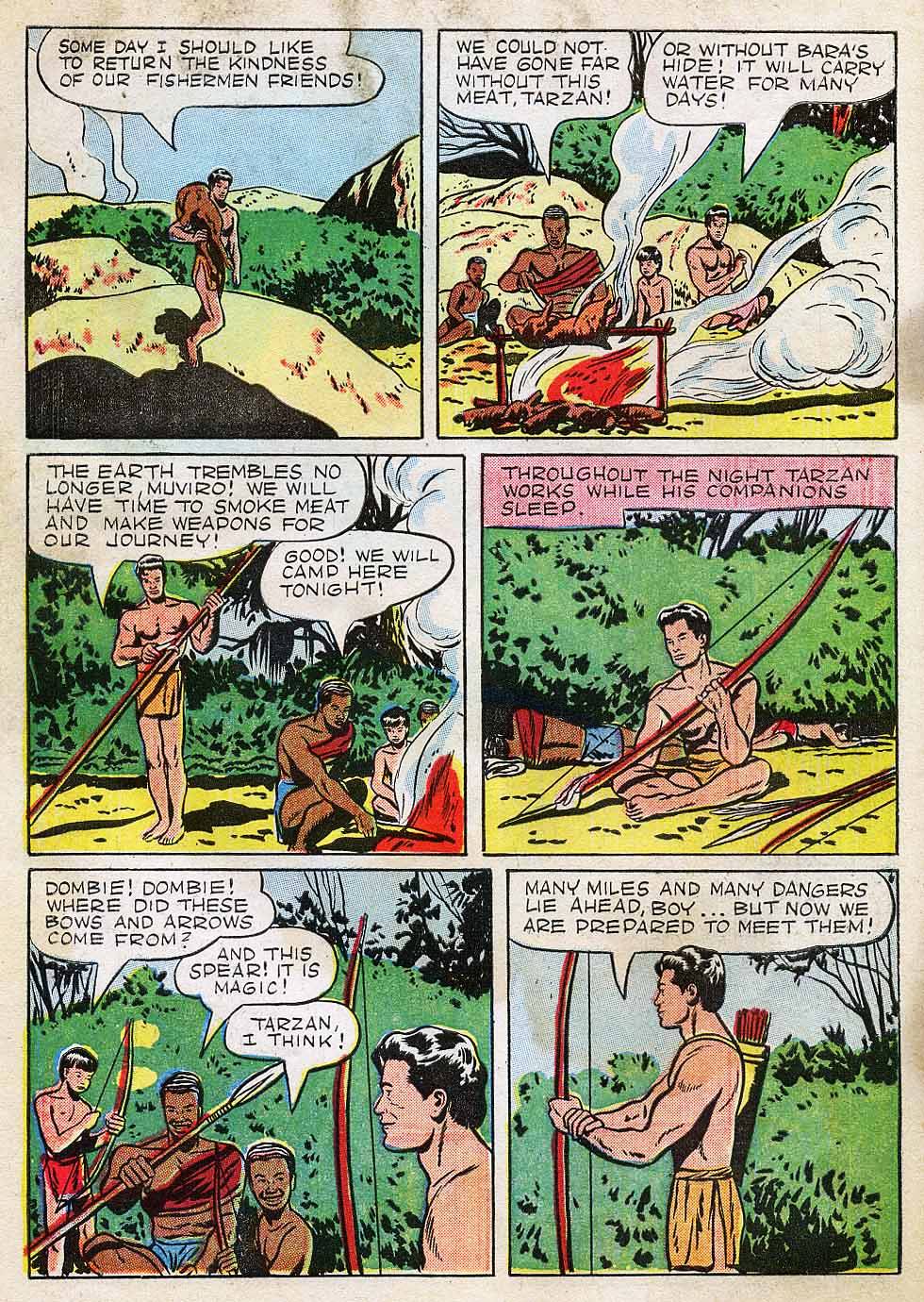 Read online Tarzan (1948) comic -  Issue #7 - 34