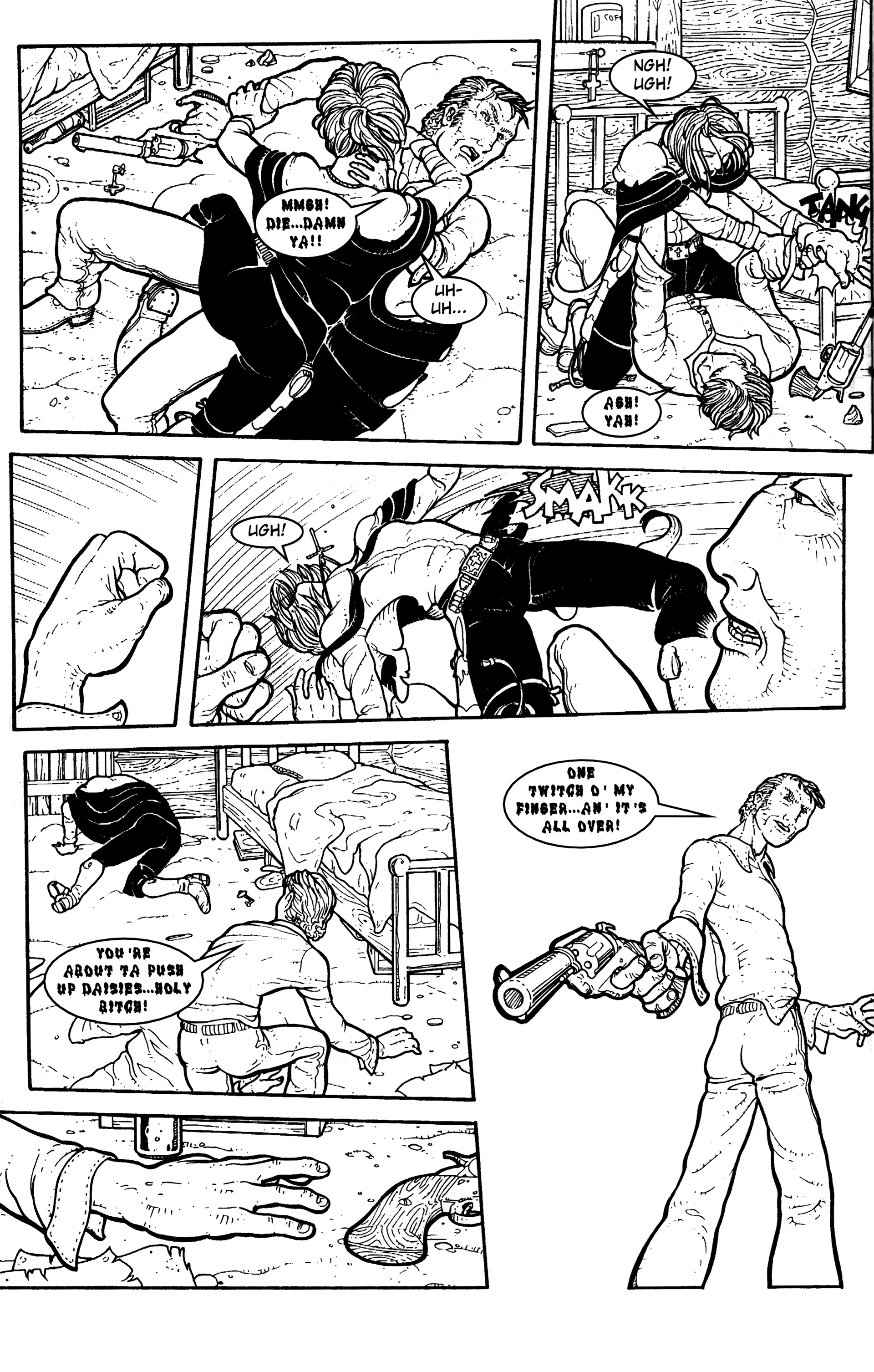 Read online Warrior Nun: Black & White comic -  Issue #15 - 18