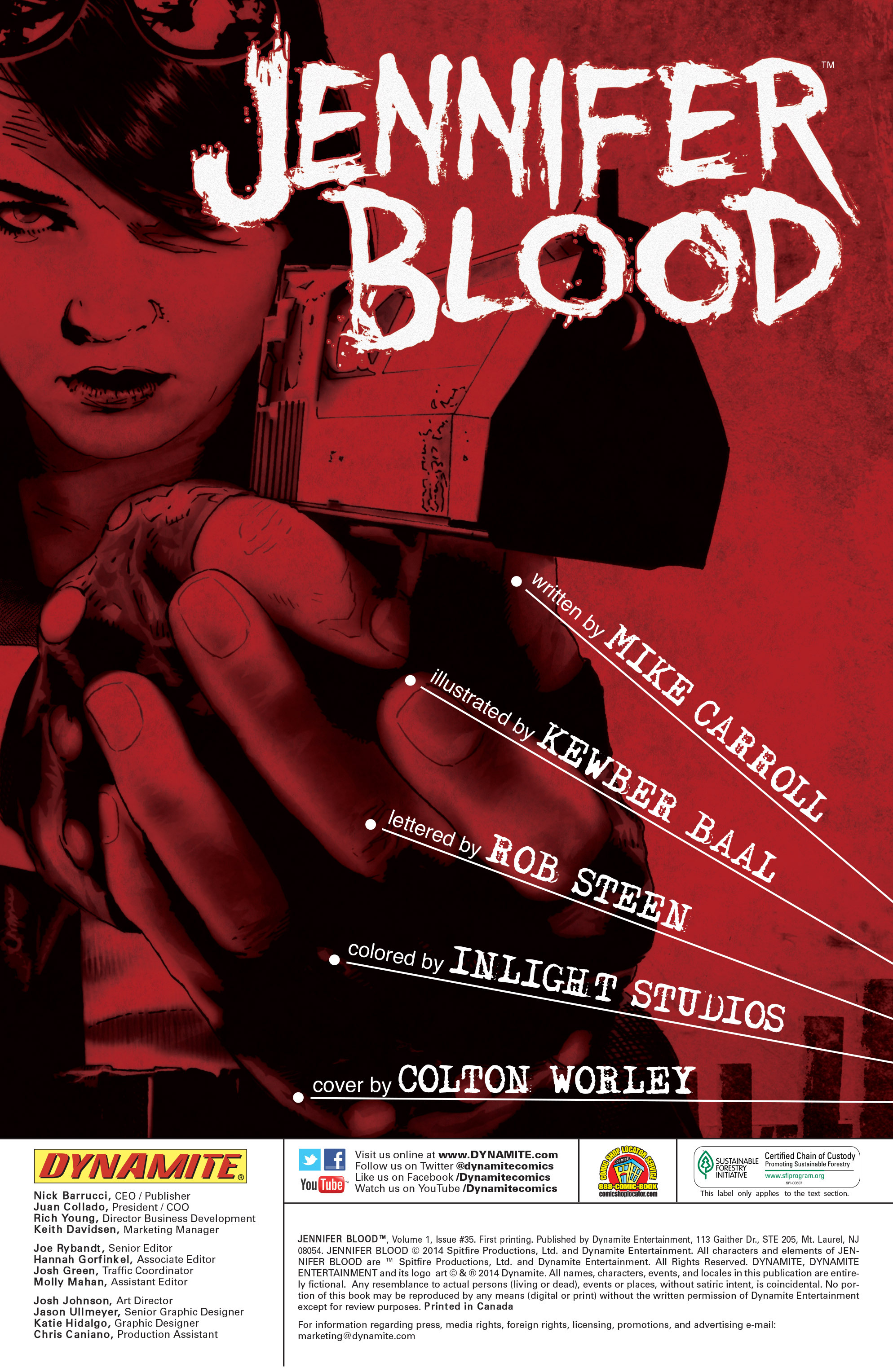 Read online Jennifer Blood comic -  Issue #35 - 2
