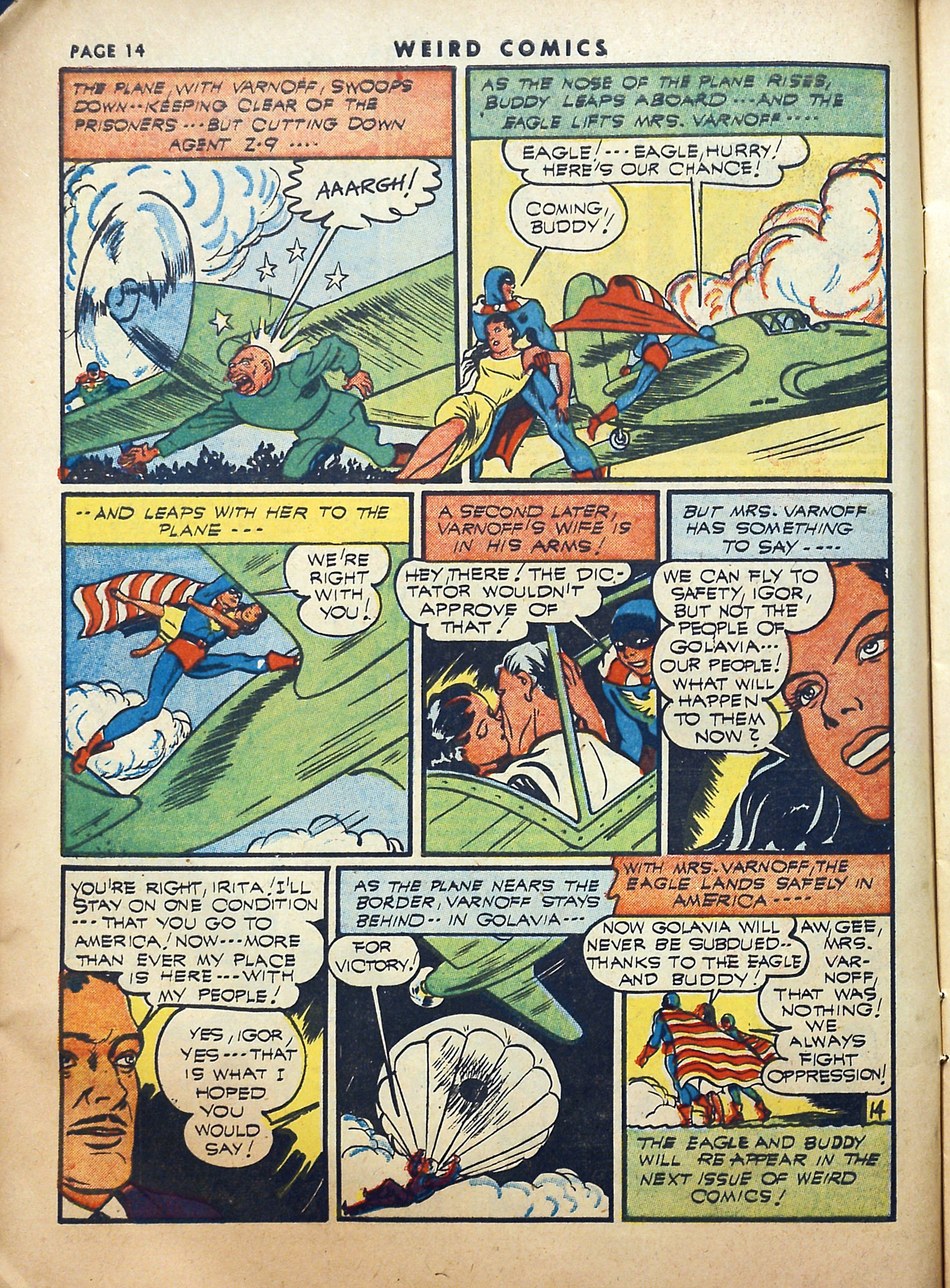 Read online Weird Comics comic -  Issue #20 - 16