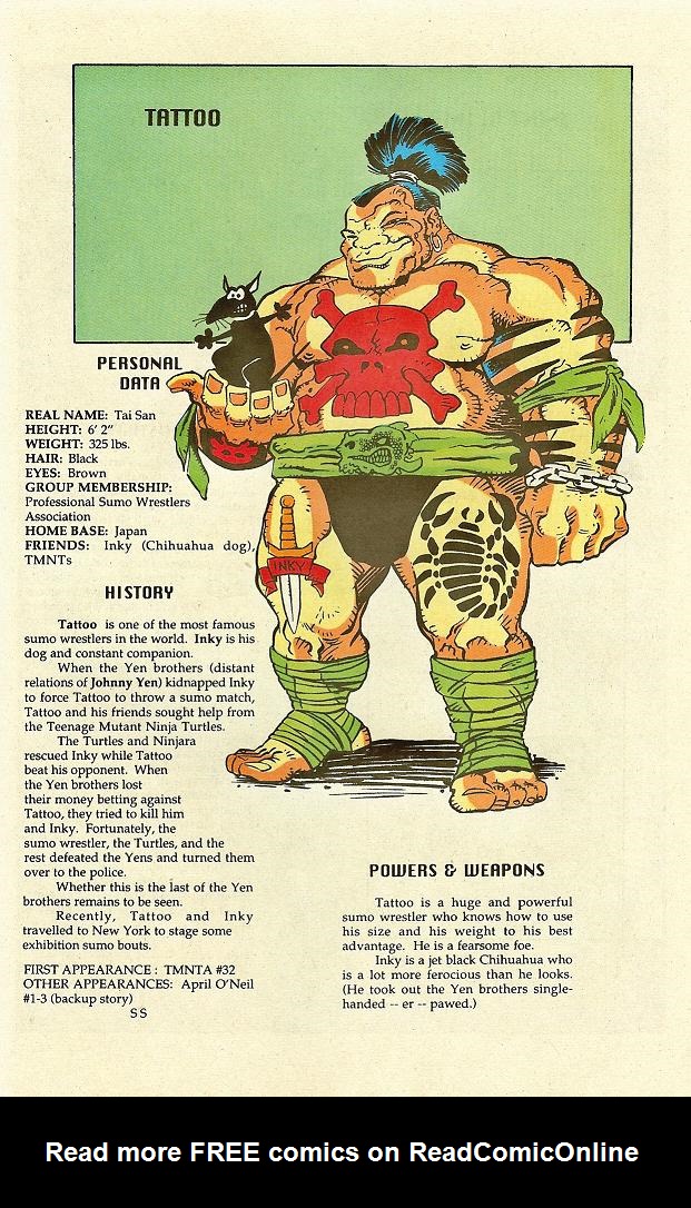 Read online Teenage Mutant Ninja Turtles Mutant Universe Sourcebook comic -  Issue #2 - 28