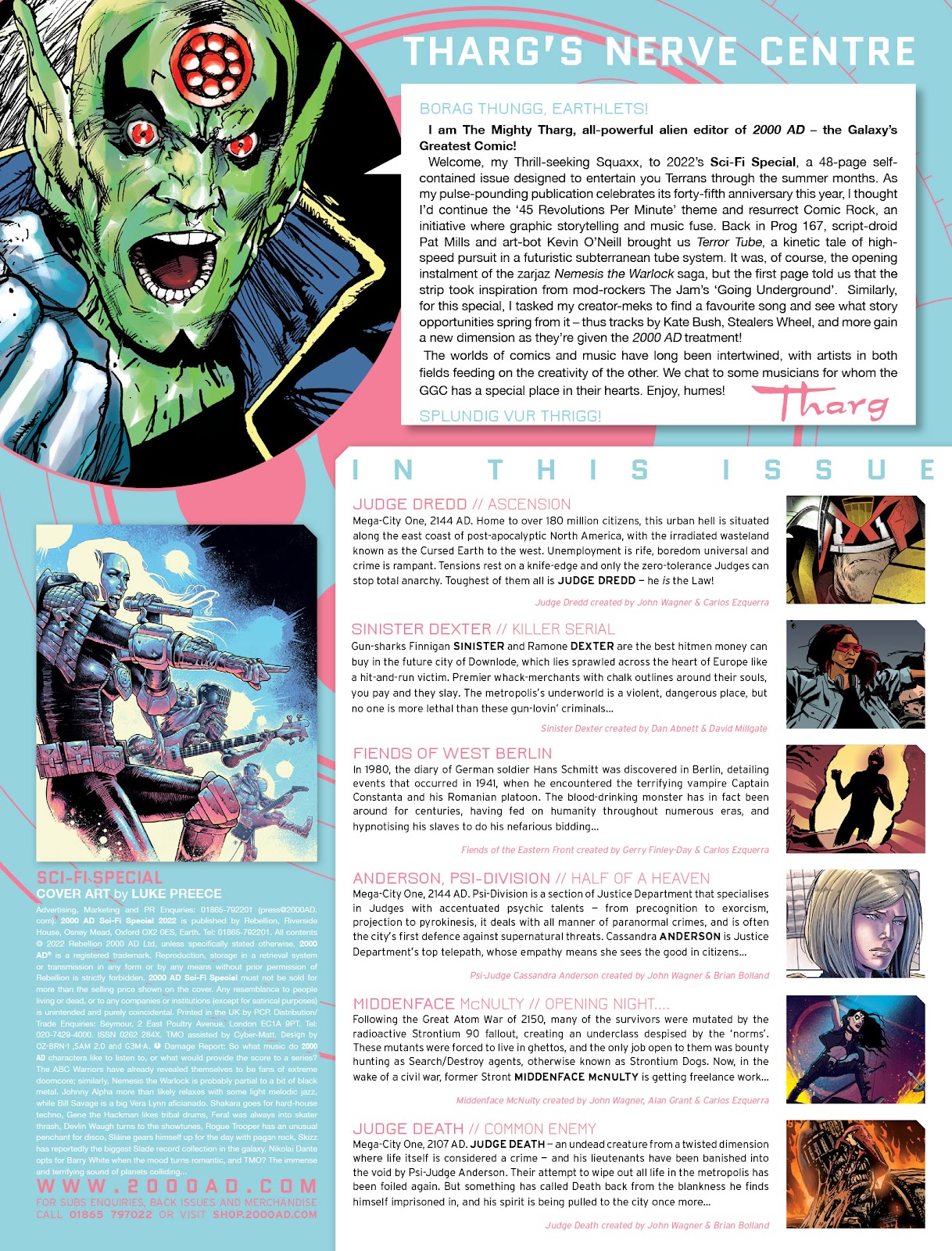 2000AD Summer Sci-Fi Special 2022 issue Full - Page 2