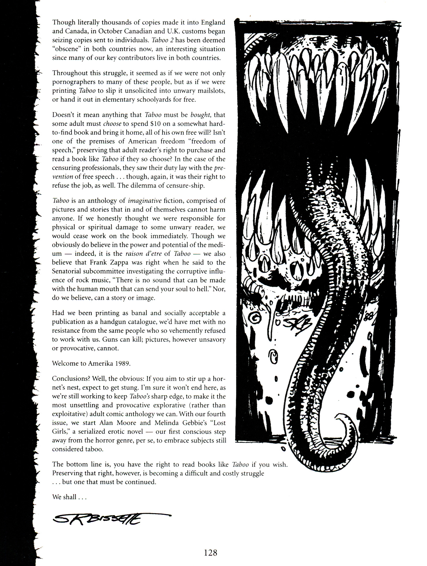 Read online Taboo comic -  Issue #9 - 130