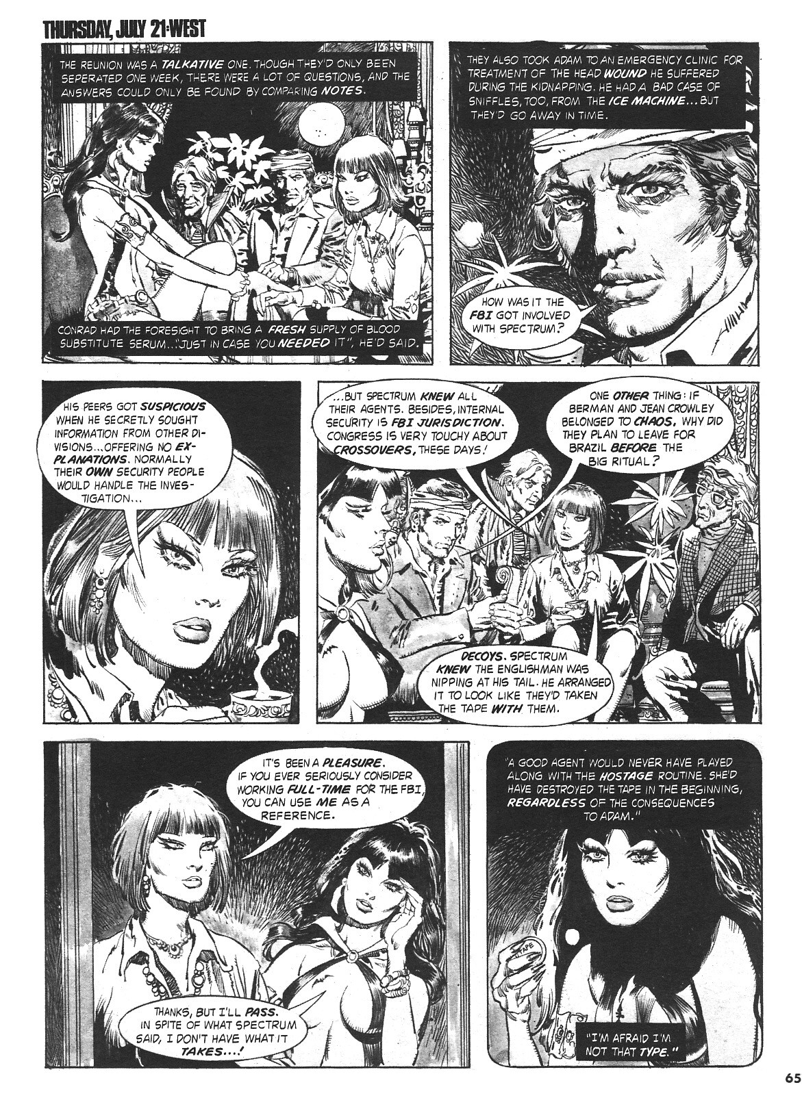 Read online Vampirella (1969) comic -  Issue #64 - 65