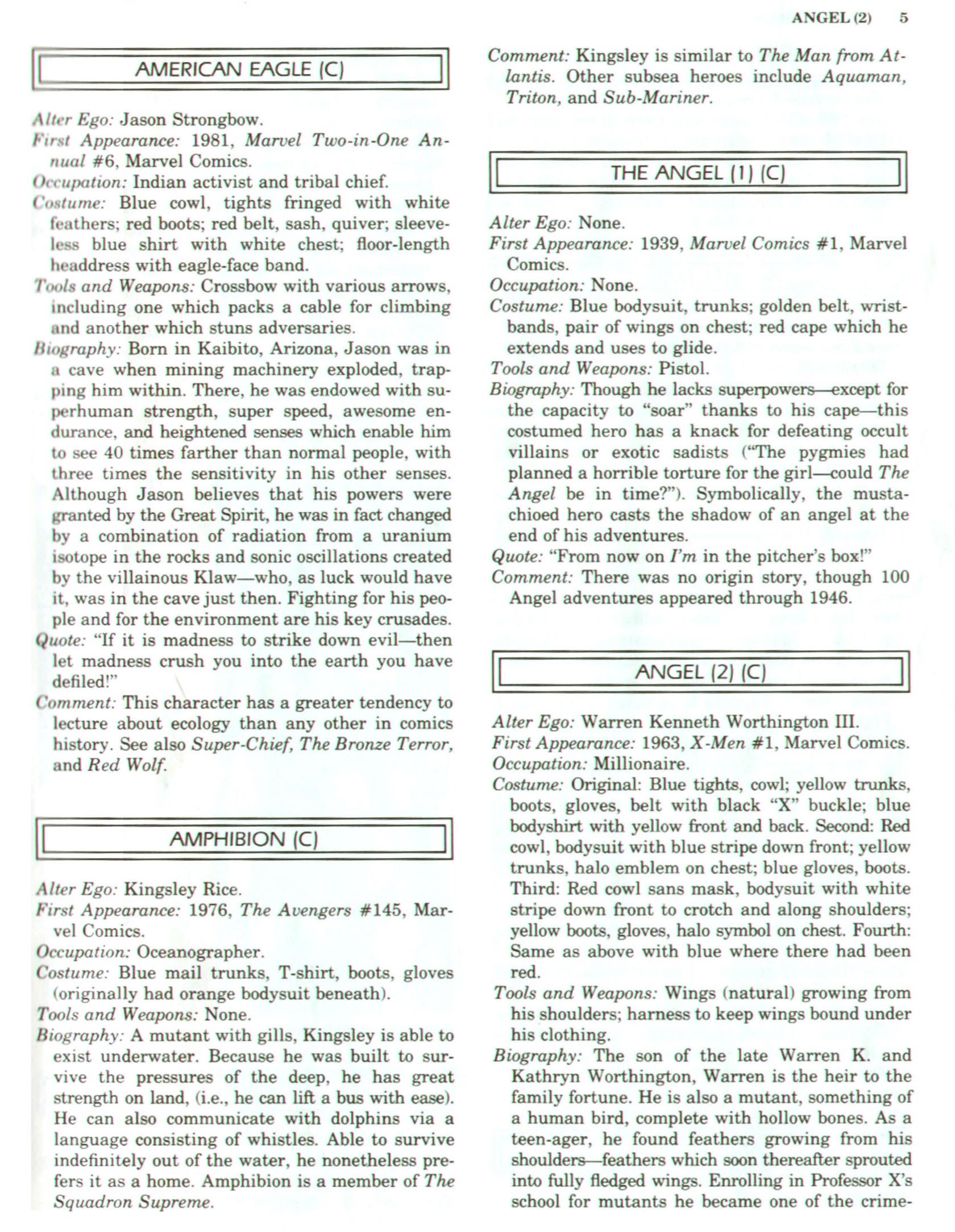Read online The Encyclopedia of Superheroes comic -  Issue # TPB (Part 1) - 15