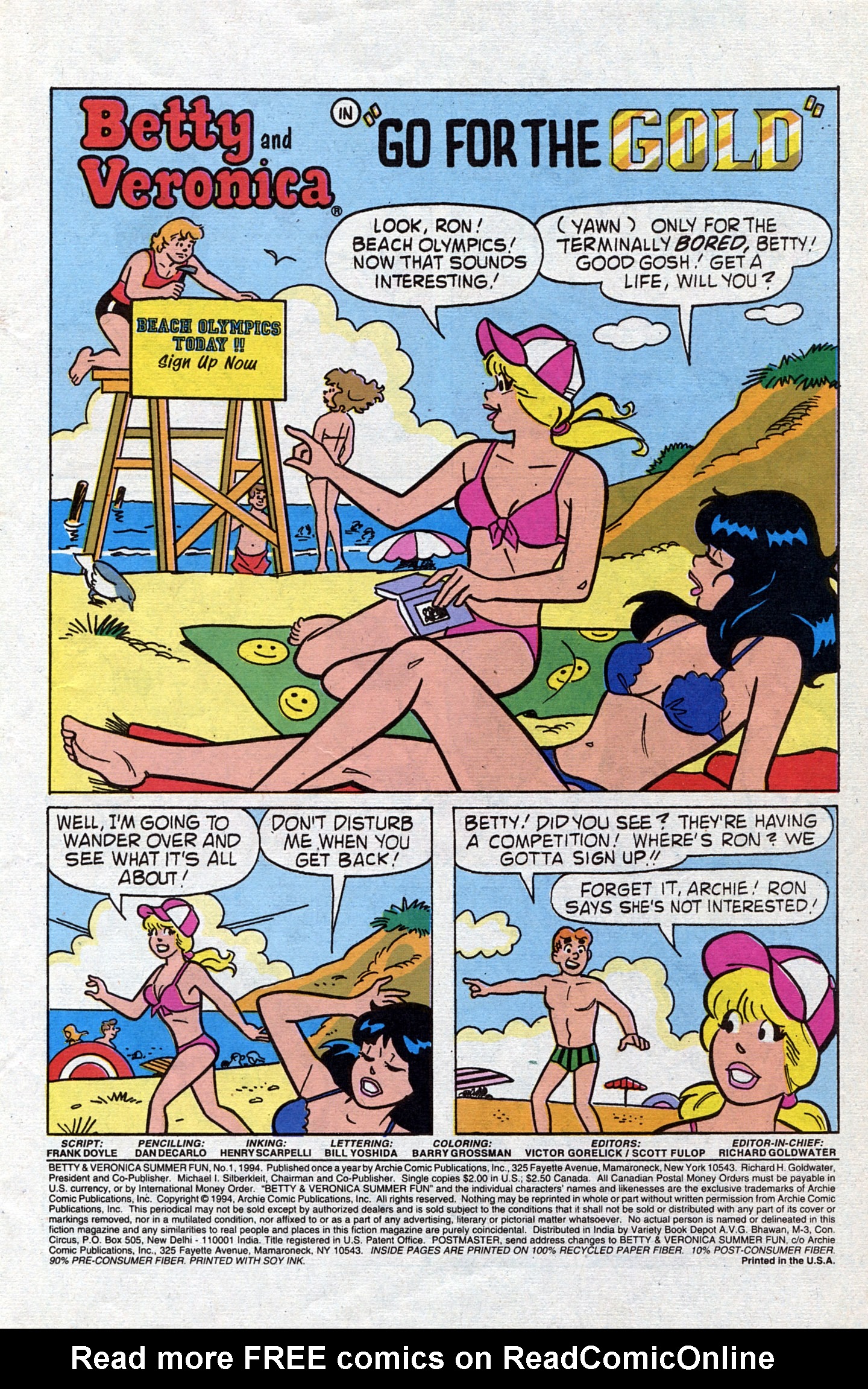 Read online Betty And Veronica: Summer Fun (1994) comic -  Issue #1 - 3