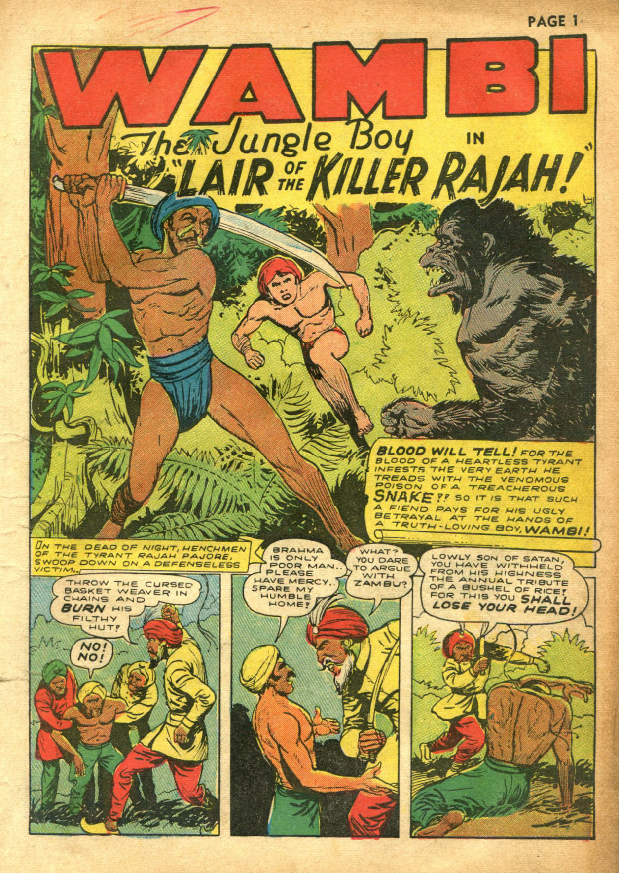 Read online Wambi Jungle Boy comic -  Issue #2 - 2