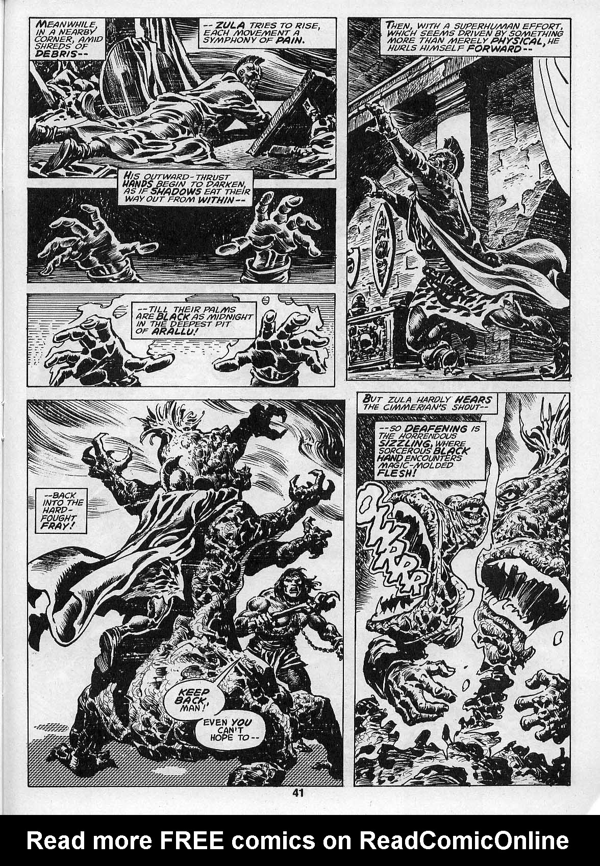 Read online The Savage Sword Of Conan comic -  Issue #205 - 43